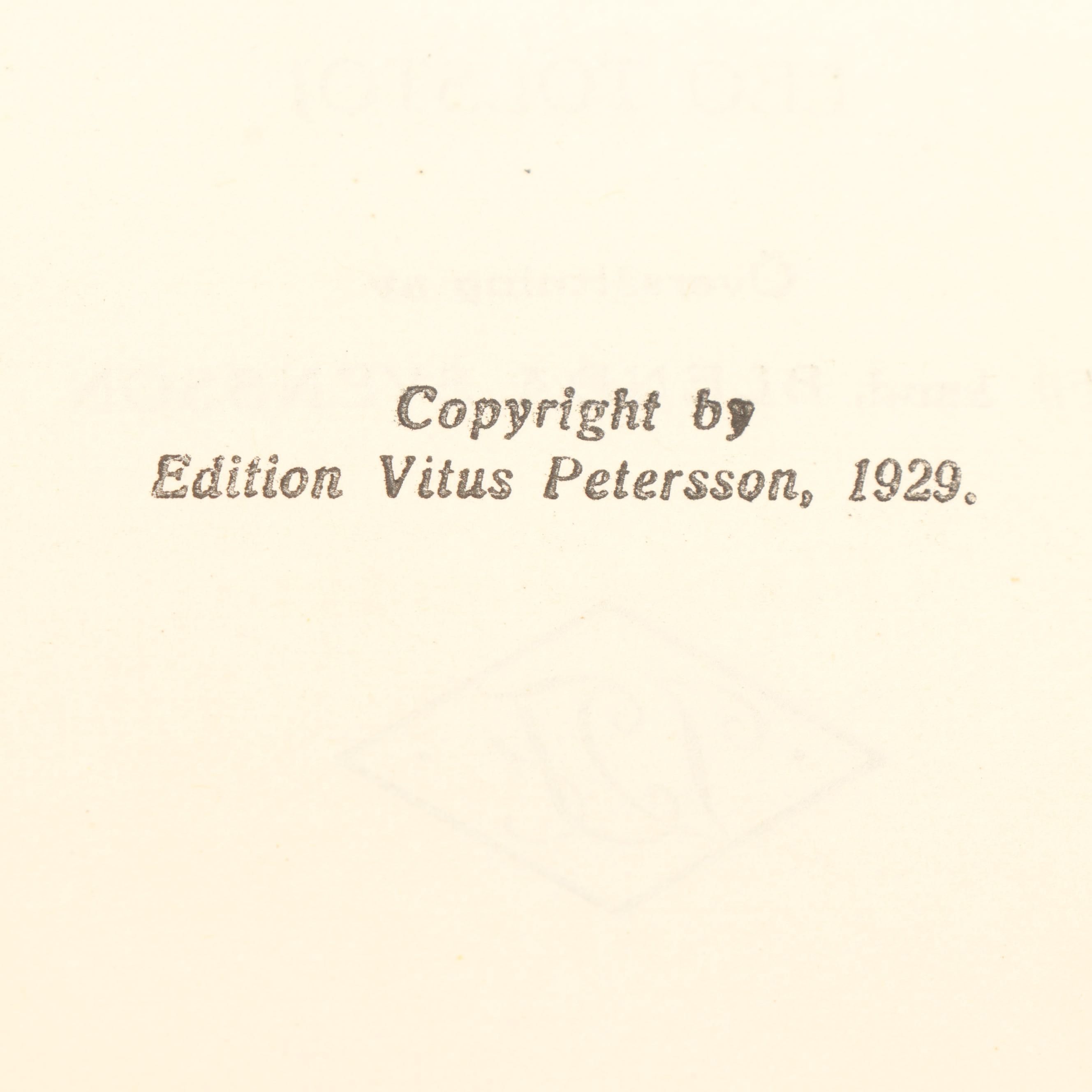 1922 "Skrifter av Viktor Rydberg" and Other Books