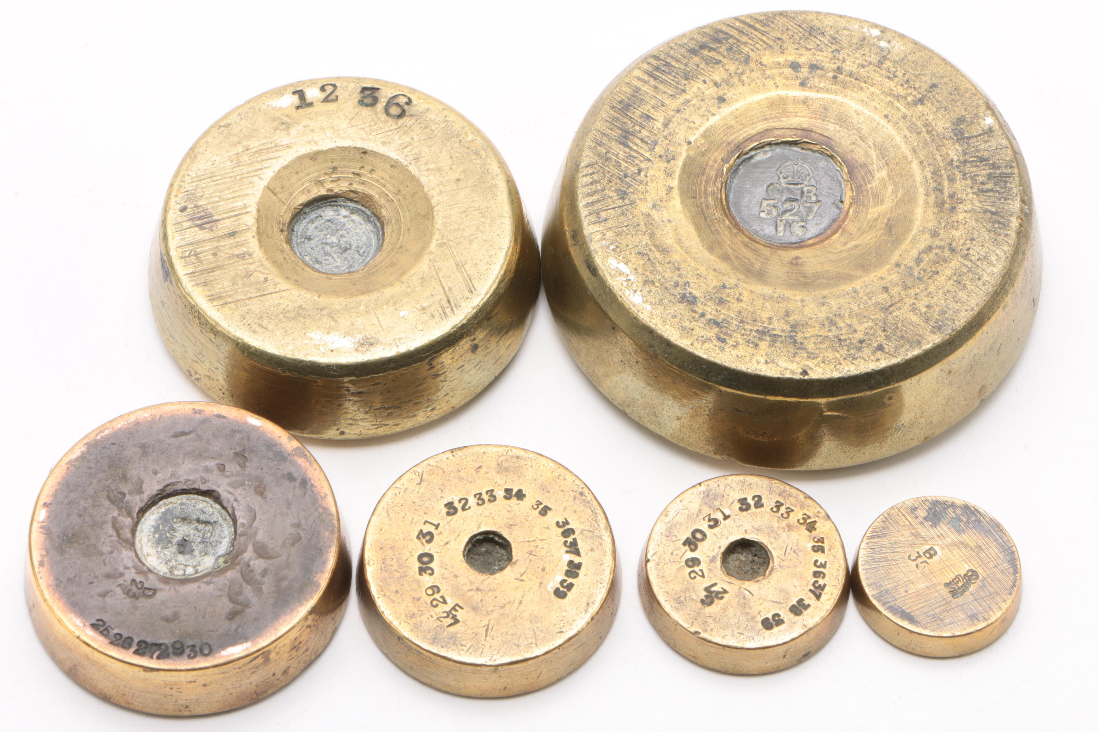 Parnall & Sons Balance Scale with Brass Pans and Weights, C. 19th Century