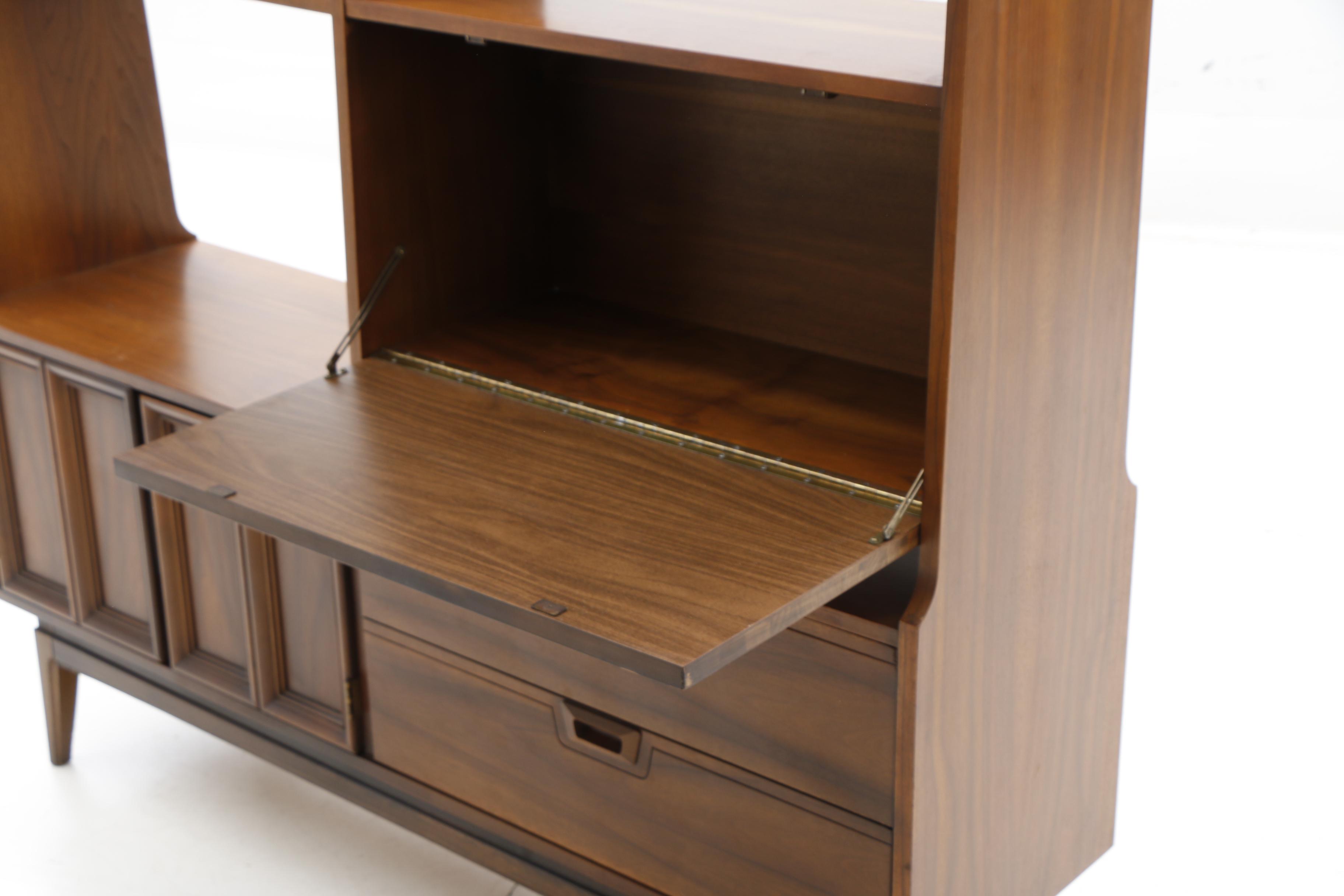 Danish Modern Teak Walnut Unit Cabinet