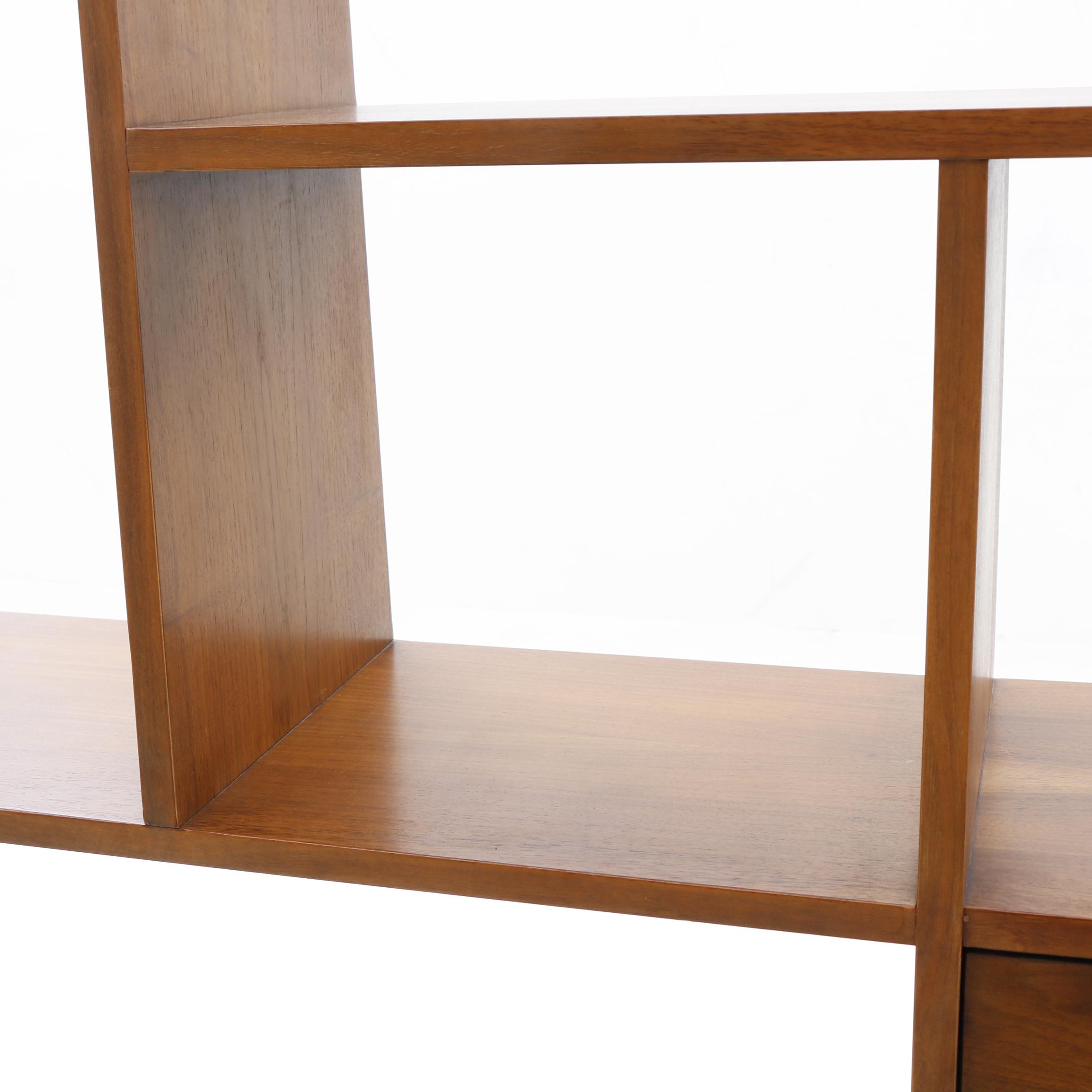 Danish Modern Teak Walnut Unit Cabinet