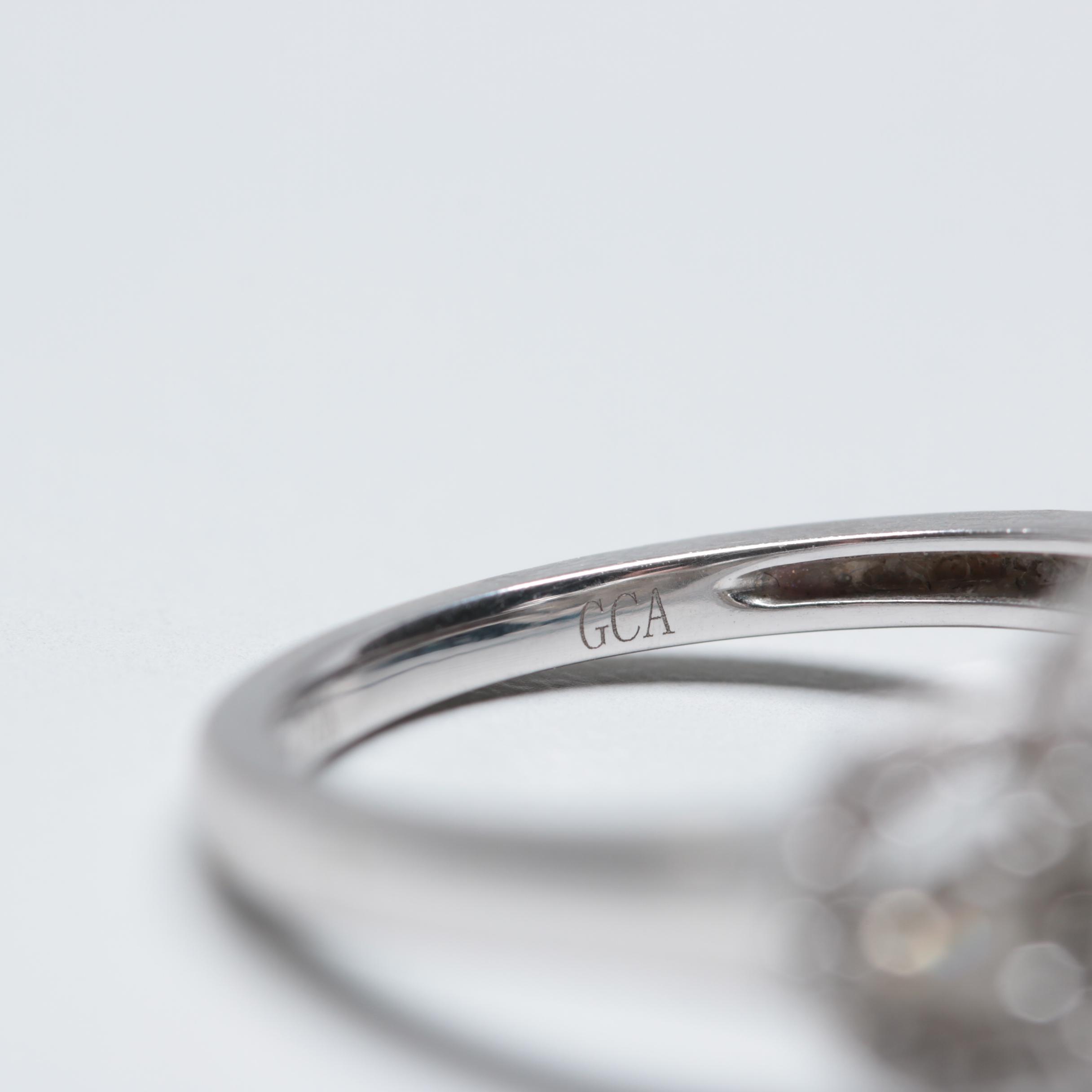 14K White Gold Diamond Ring