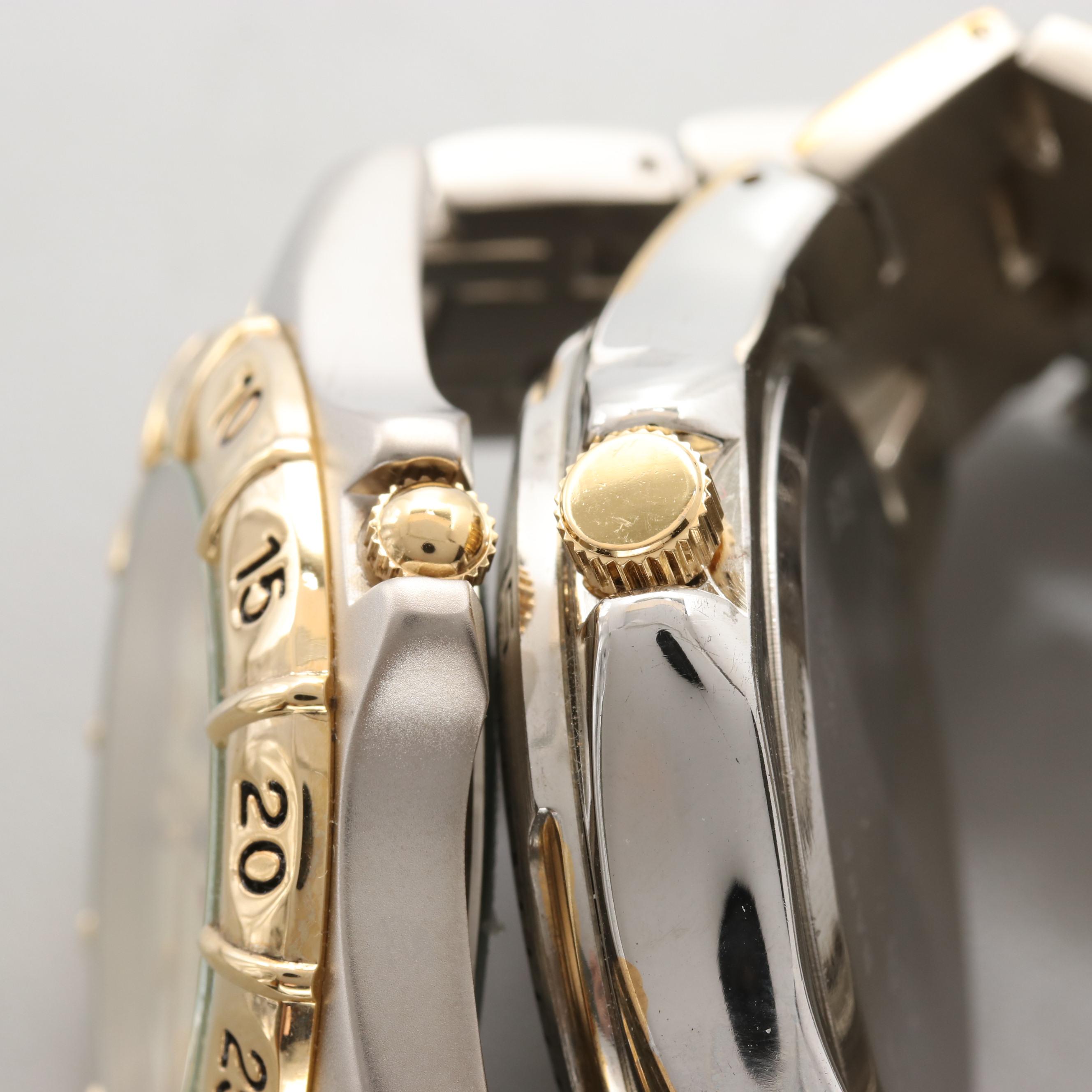 Helbros Two-Tone Quartz Watches