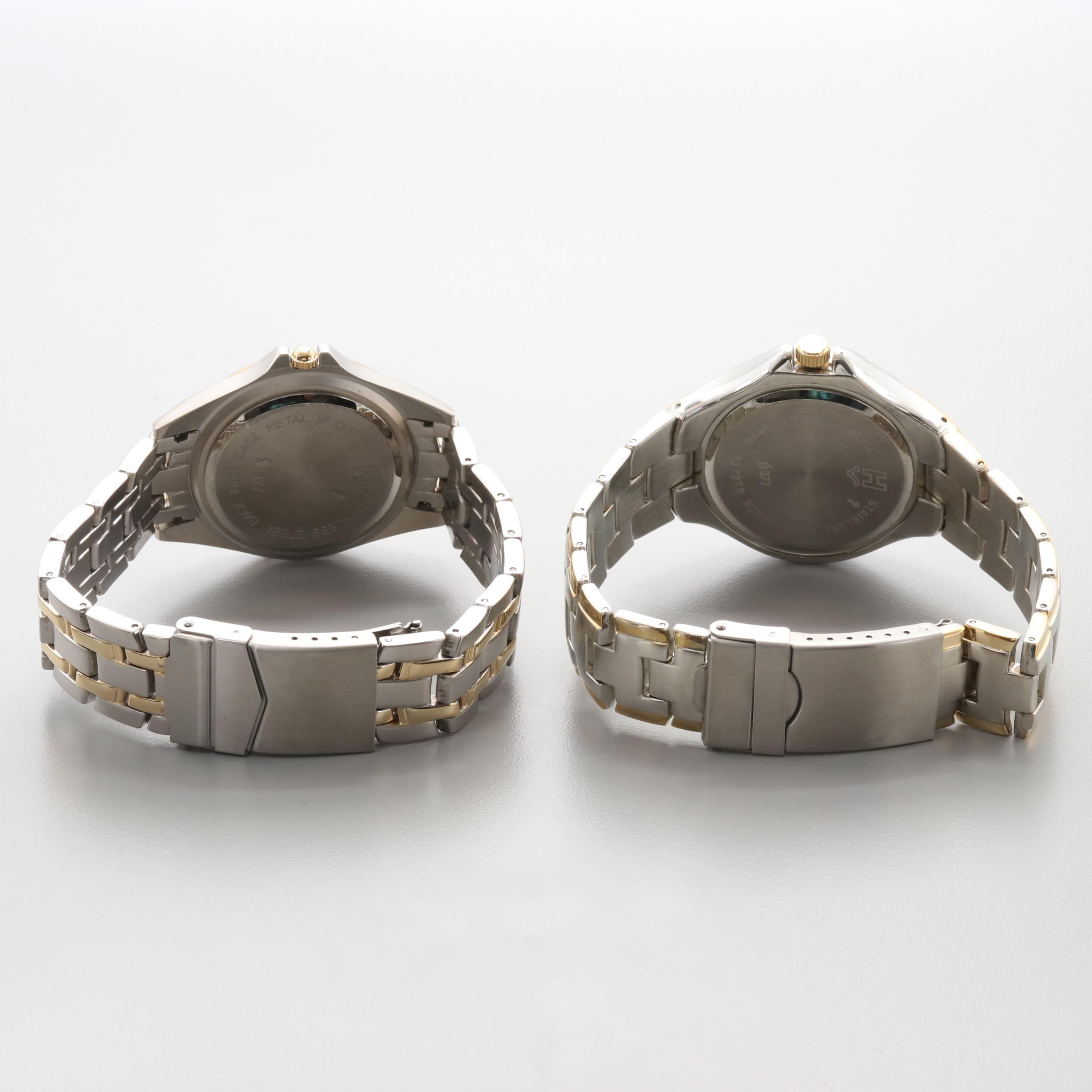 Helbros Two-Tone Quartz Watches