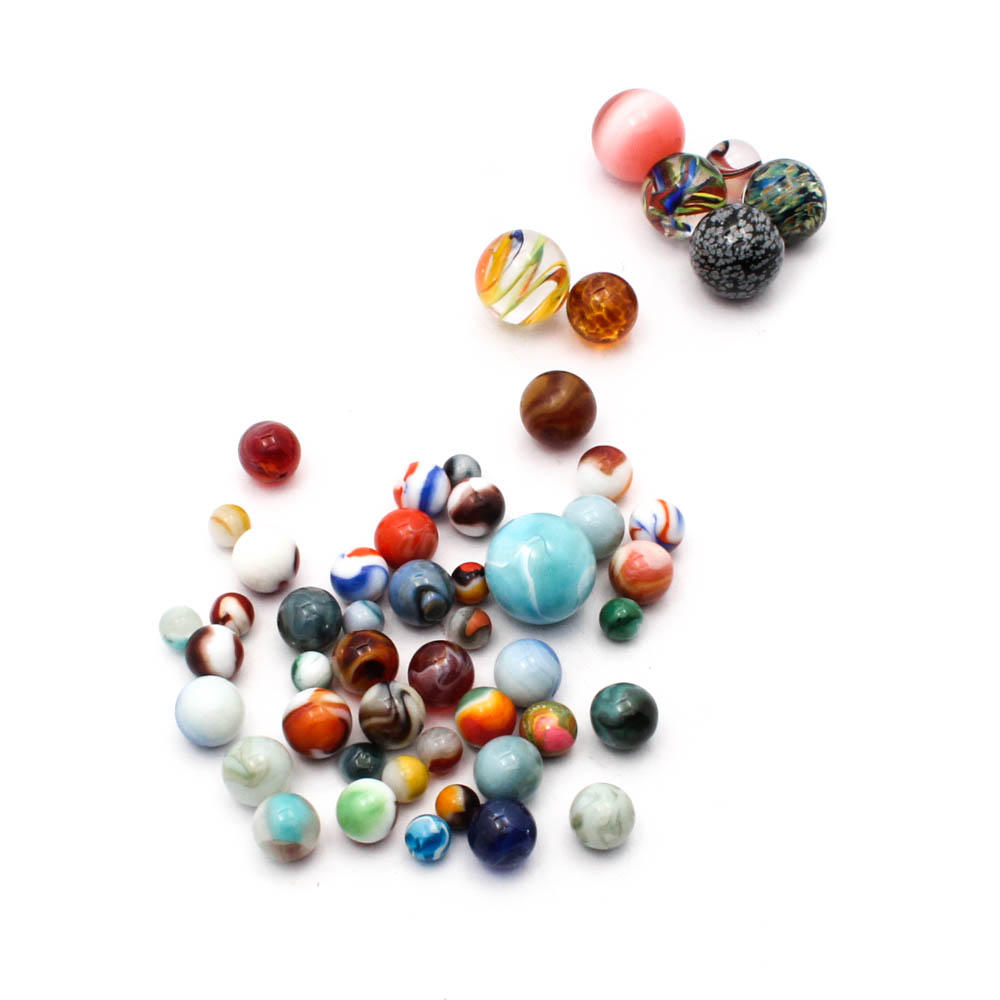 Machine Made and Modern Artisan Handmade Marbles