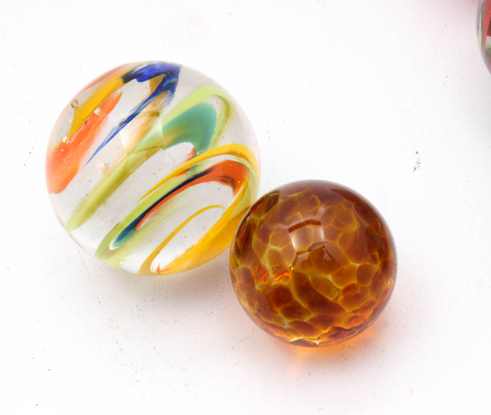 Machine Made and Modern Artisan Handmade Marbles