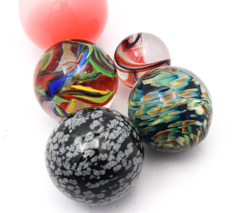 Machine Made and Modern Artisan Handmade Marbles
