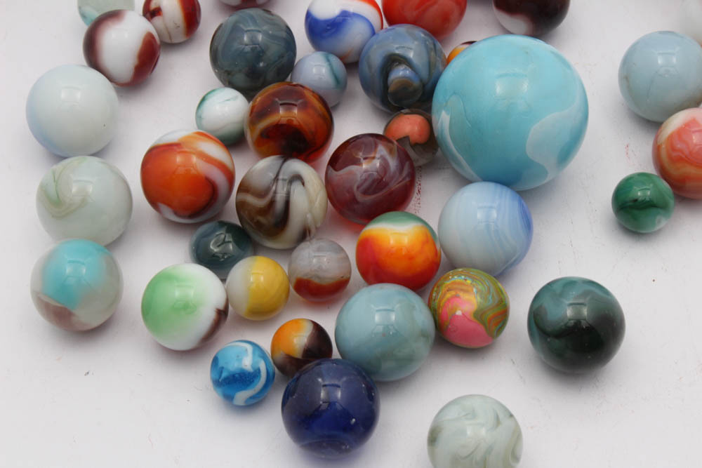 Machine Made and Modern Artisan Handmade Marbles