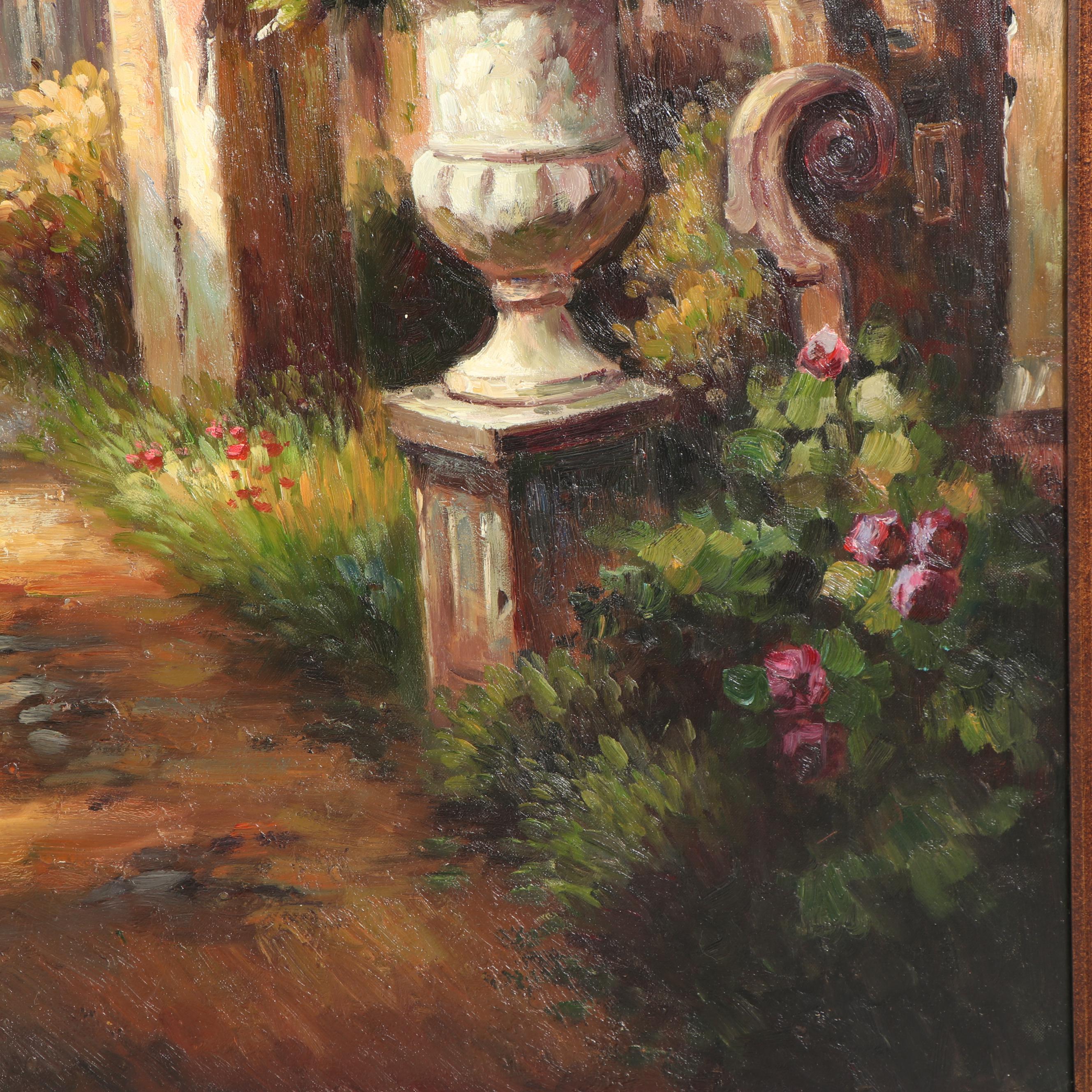 Embellished Giclée of Classical Architecture