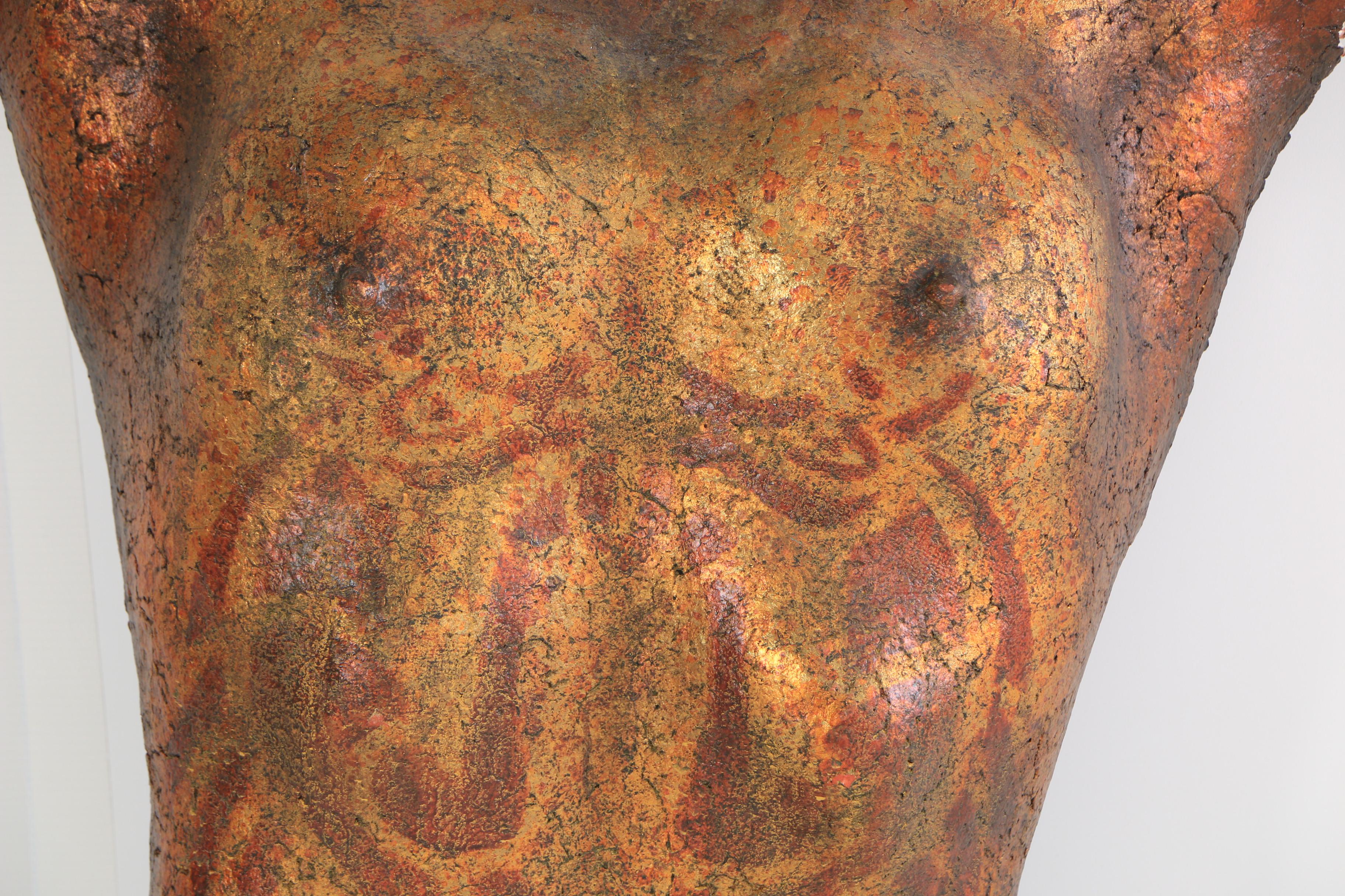 1991 Miles Lowry "Female Torso" Cast Fiberglass Wall Sculpture