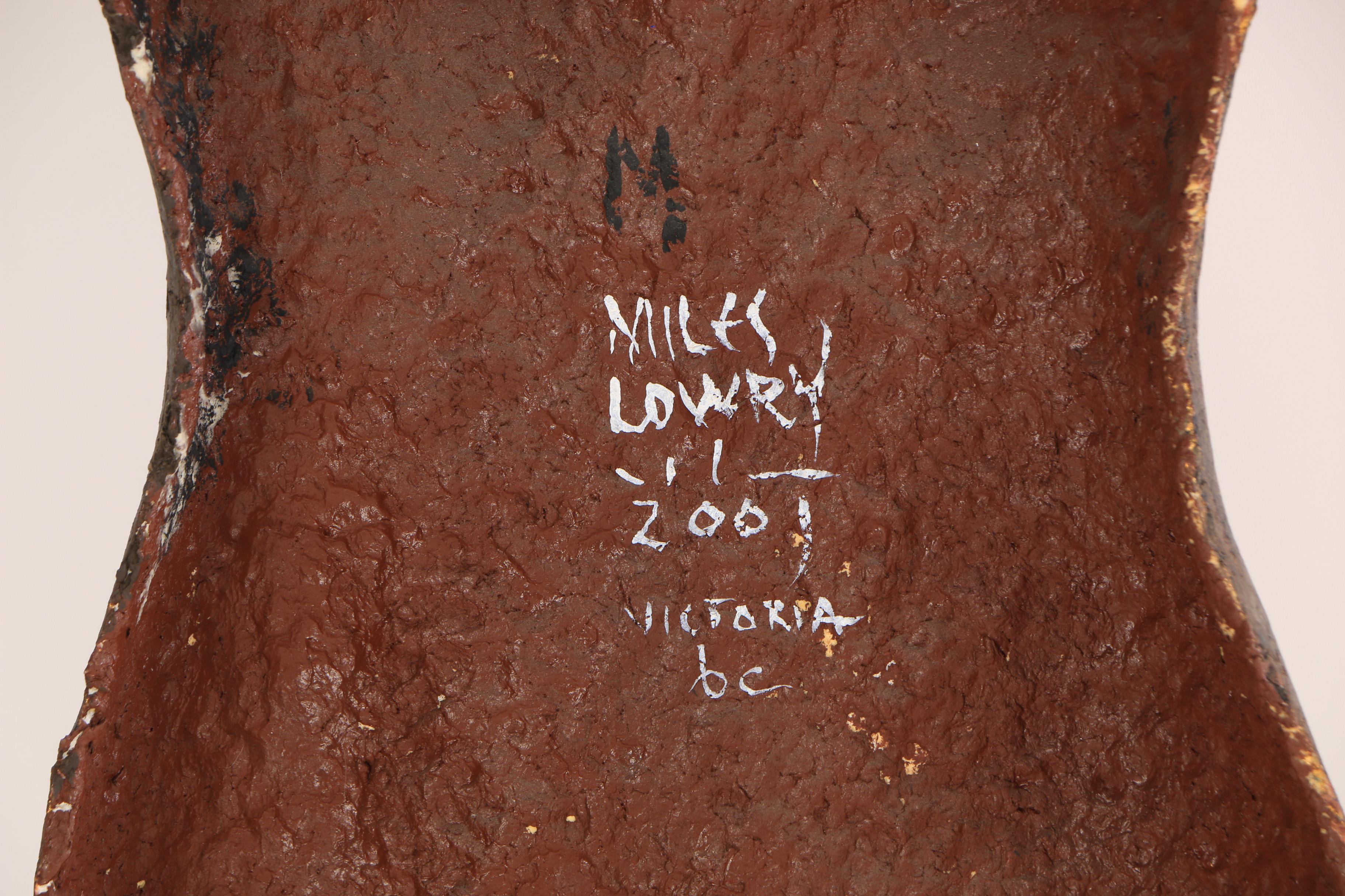 1991 Miles Lowry "Female Torso" Cast Fiberglass Wall Sculpture