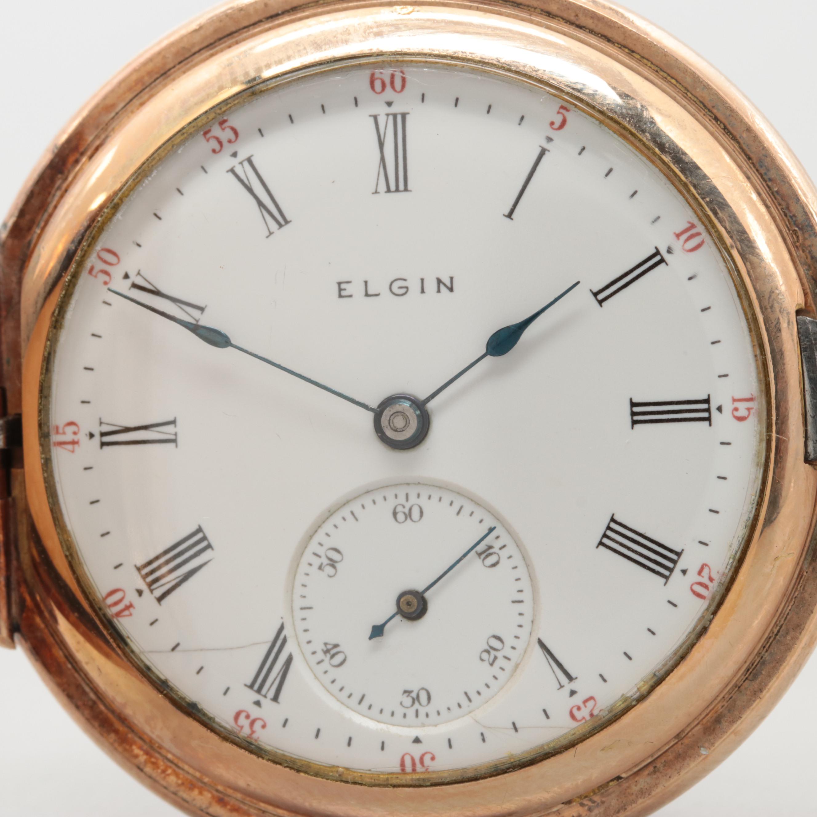 Circa 1906 Elgin Hunter Case Pocket Watch