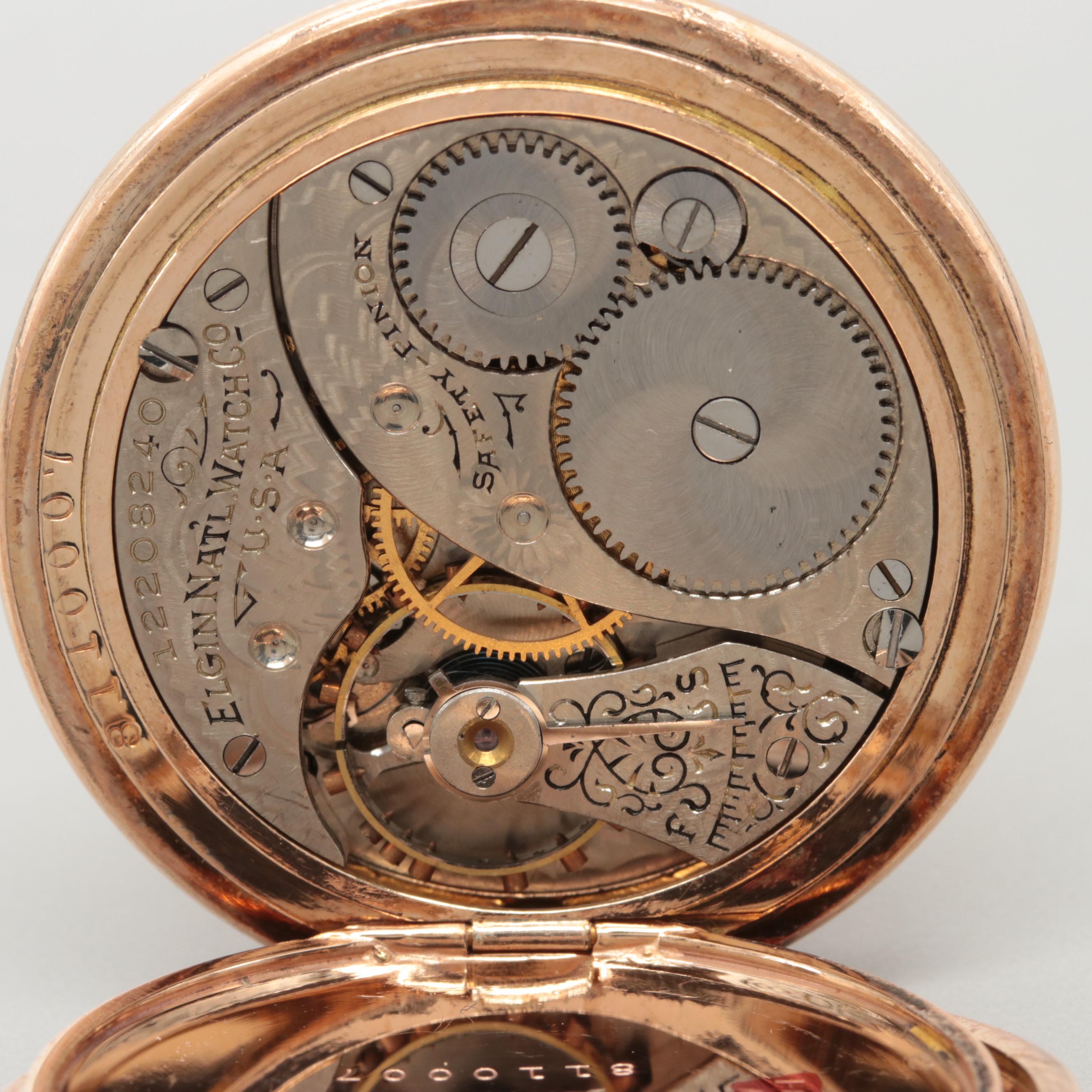 Circa 1906 Elgin Hunter Case Pocket Watch