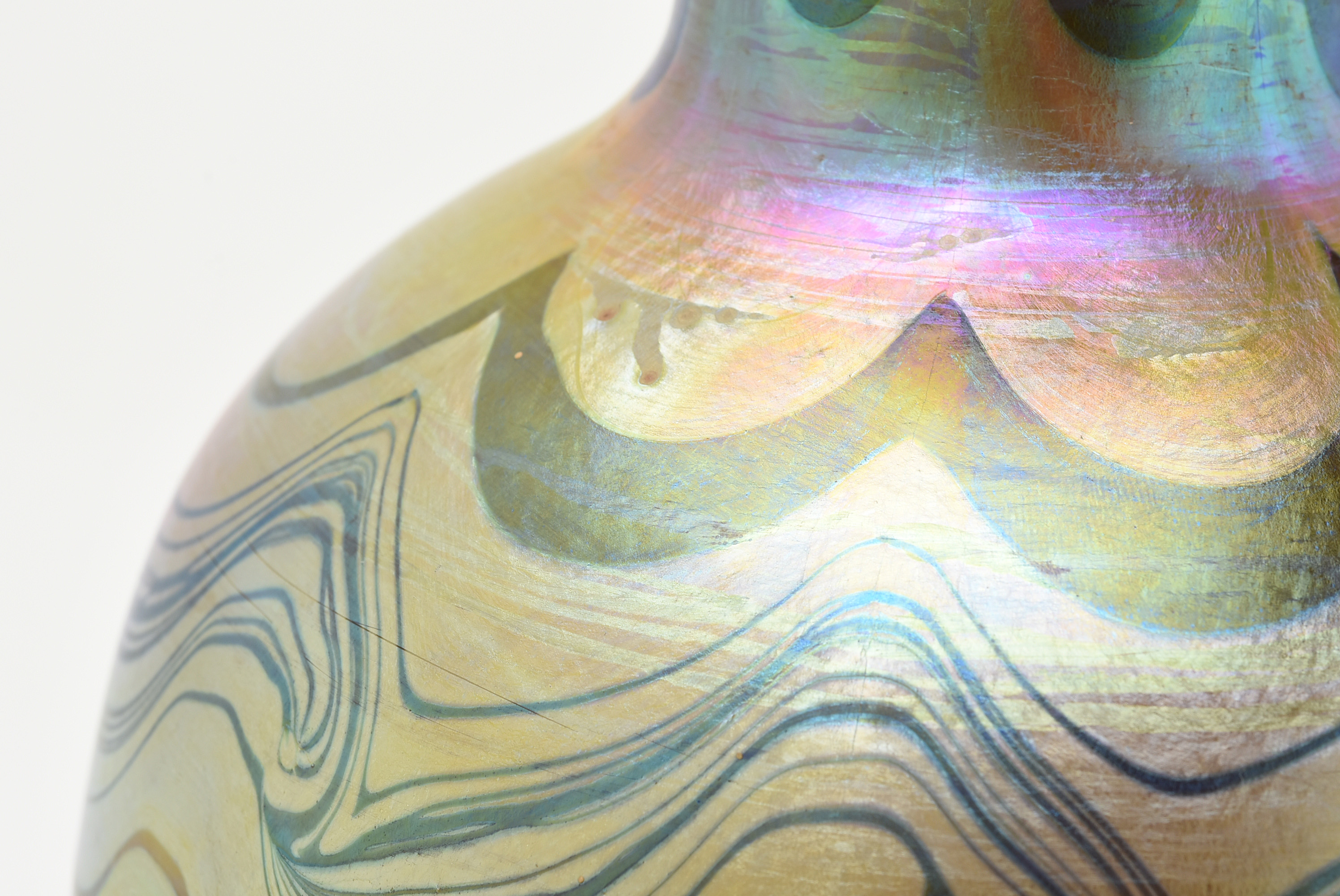 Tiffany Studios Decorated Favrile Glass Vase, circa 1900