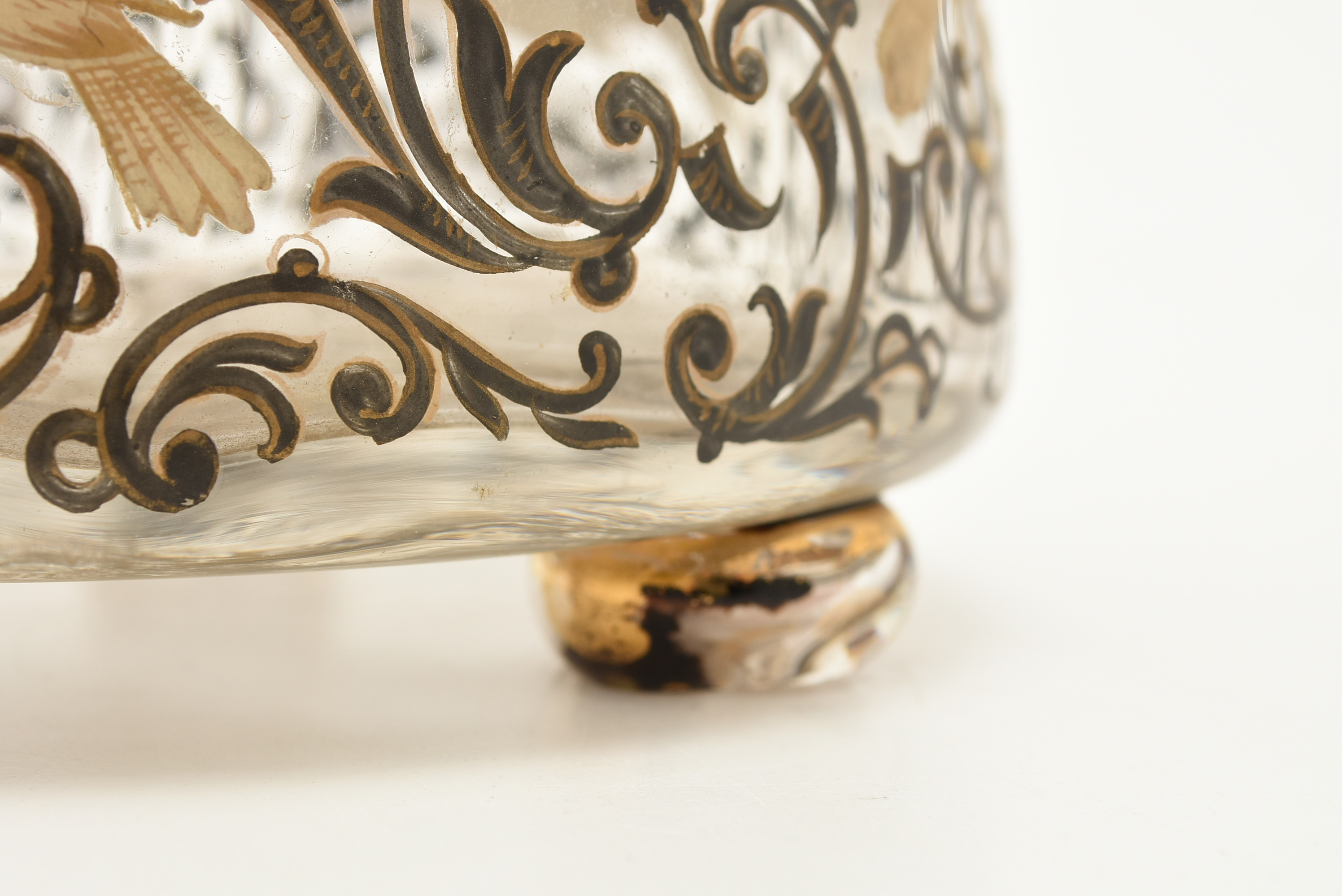 Gallé Enameled and Gilt-Decorated Glass Vase
