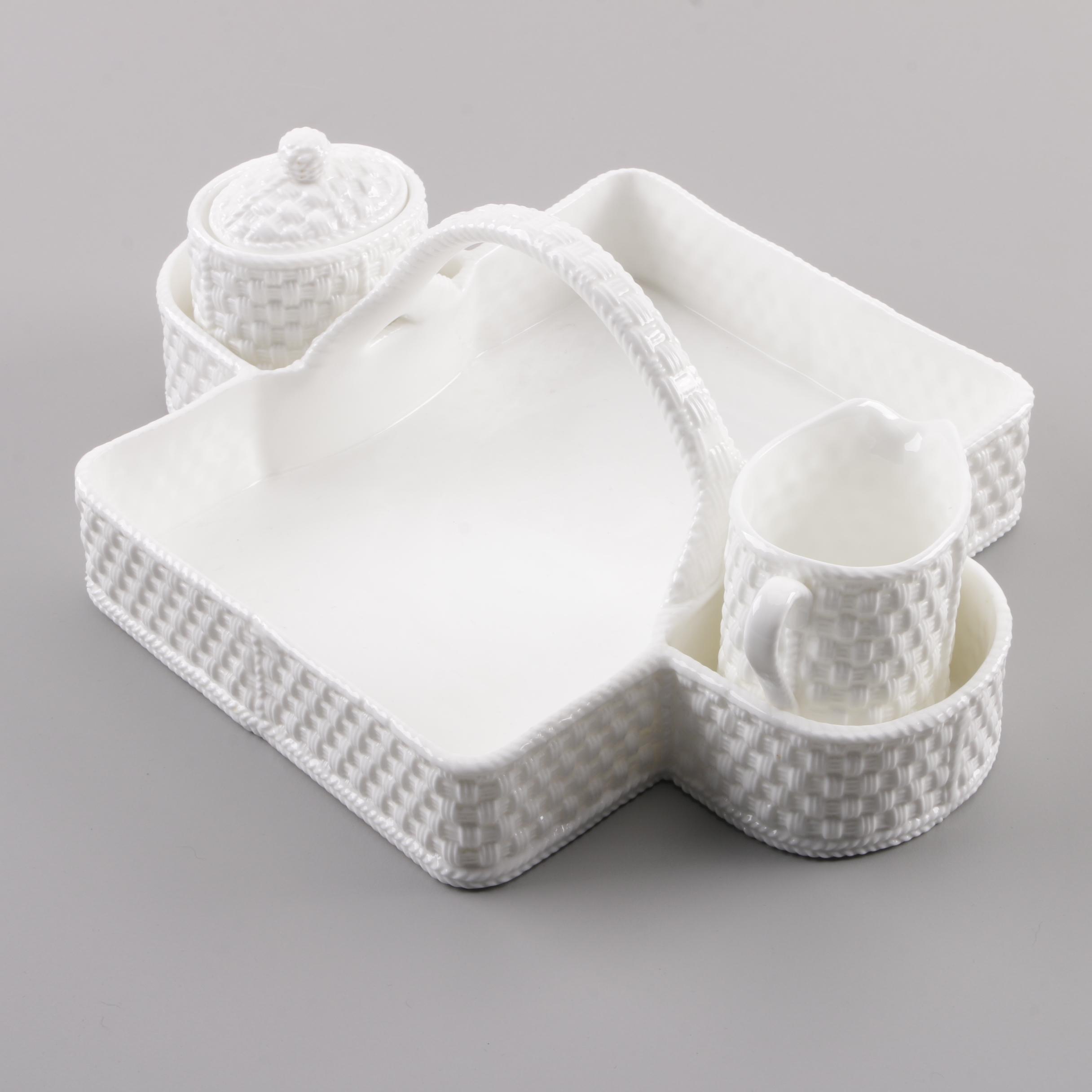 Tiffany & Co. "Tiffany Weave" Ceramic Strawberry Basket