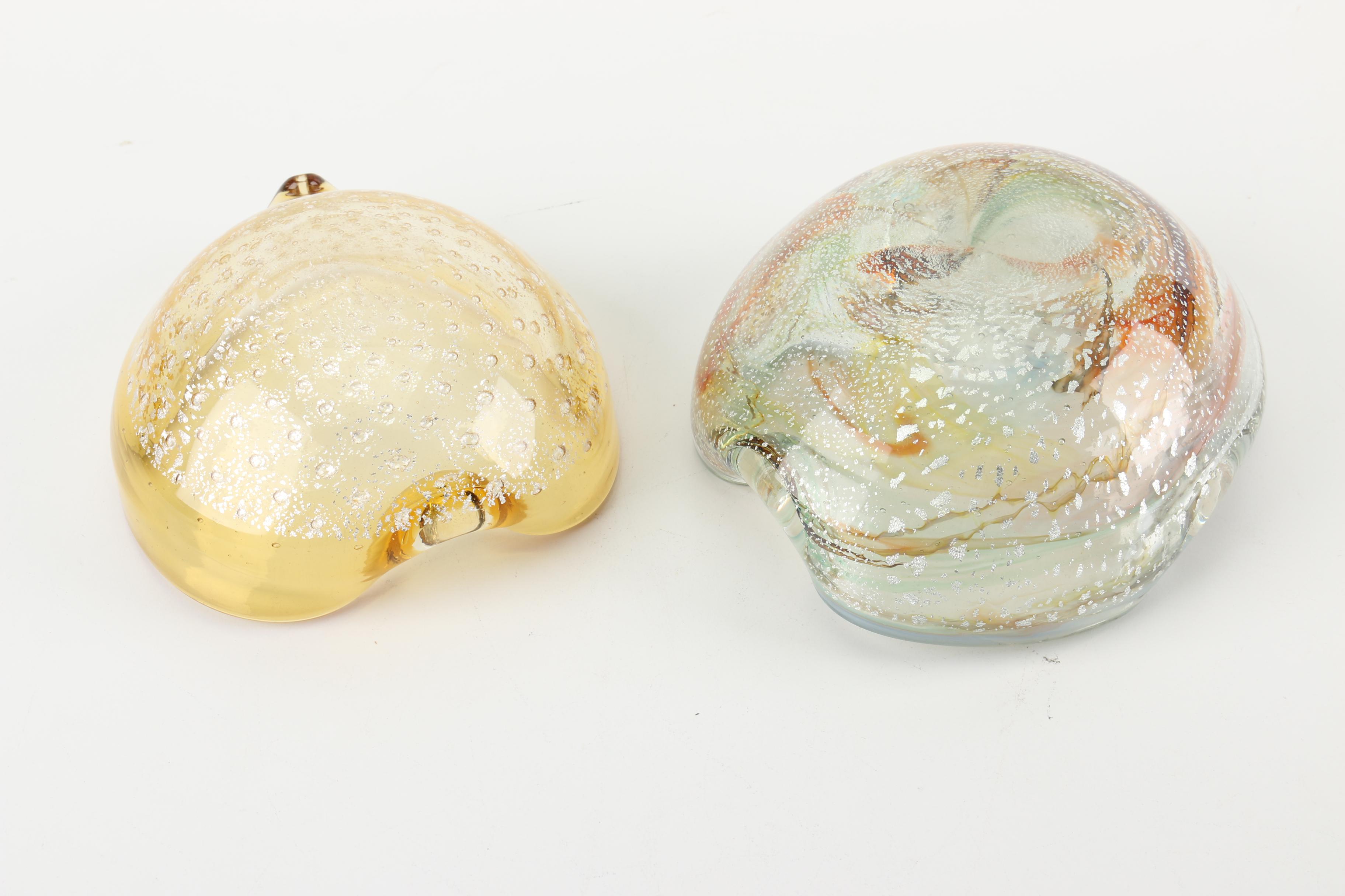 Vintage Murano Blown Glass Ash Receivers