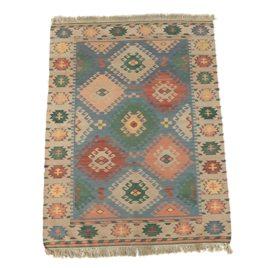 Handwoven Turkish Wool Slitweave Kilim