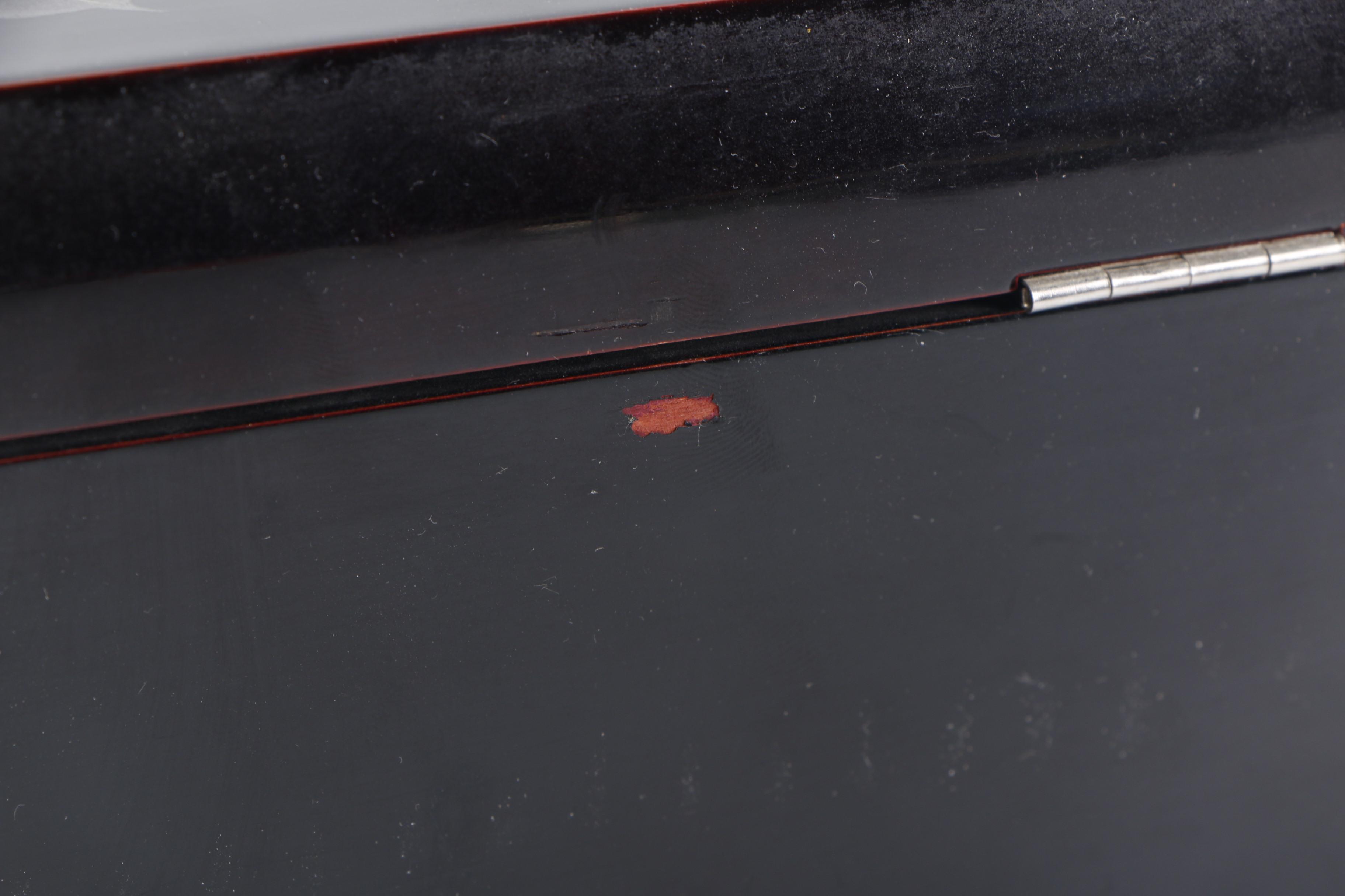 East Asian Mother of Pearl Inlay and Lacquer Jewelry Boxes