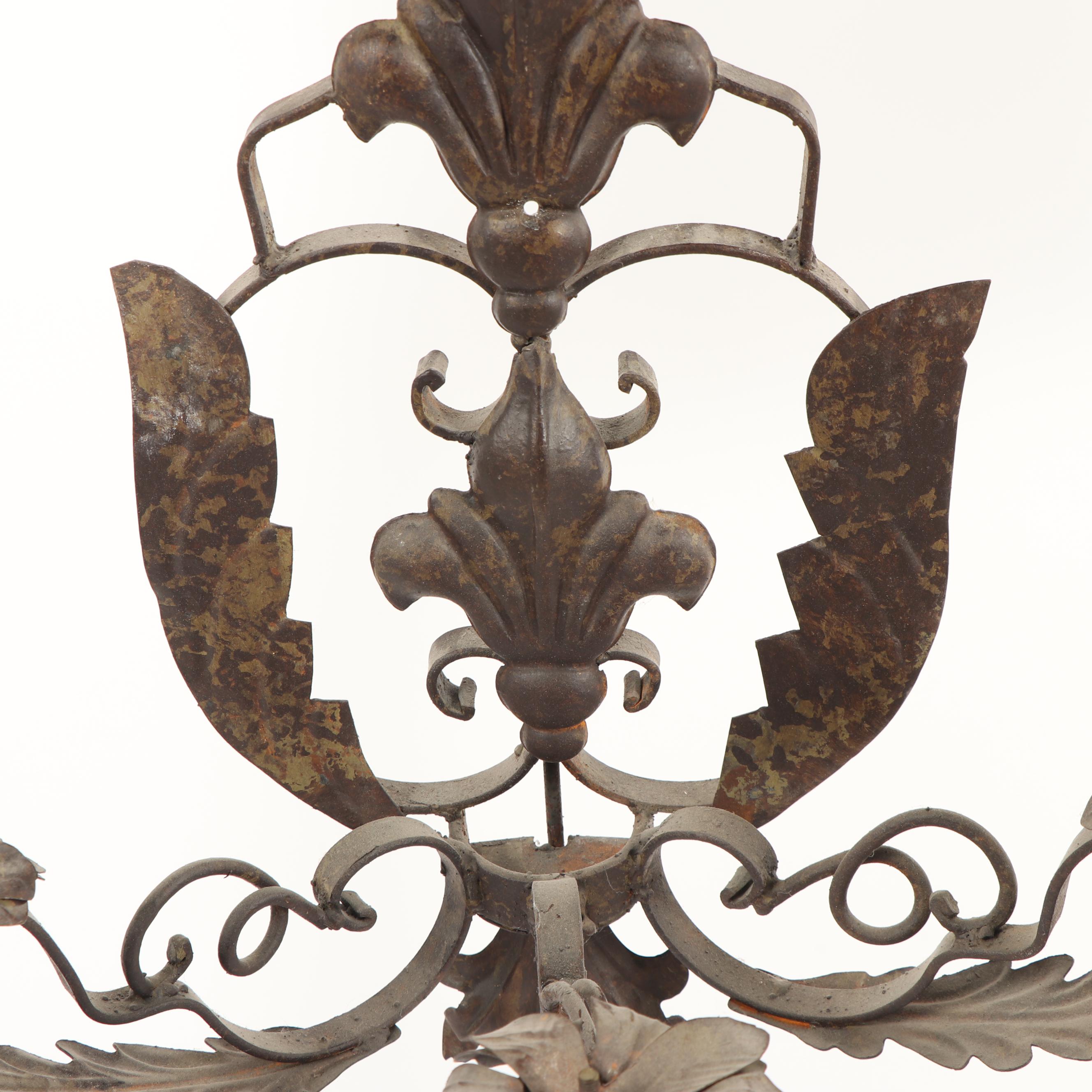 Wrought Metal Candle Sconces