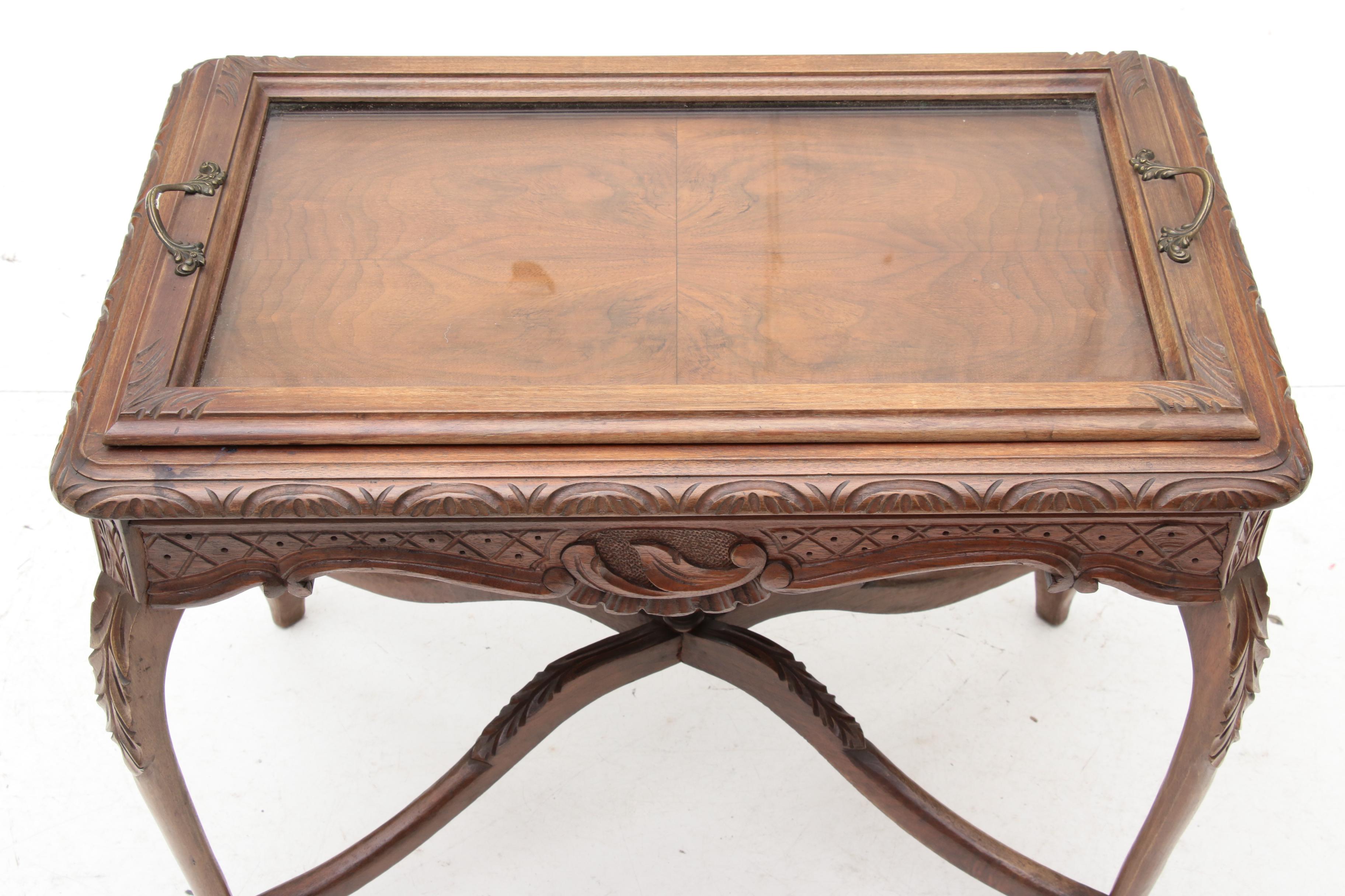 Renaissance Revival Style Tray Top Table
