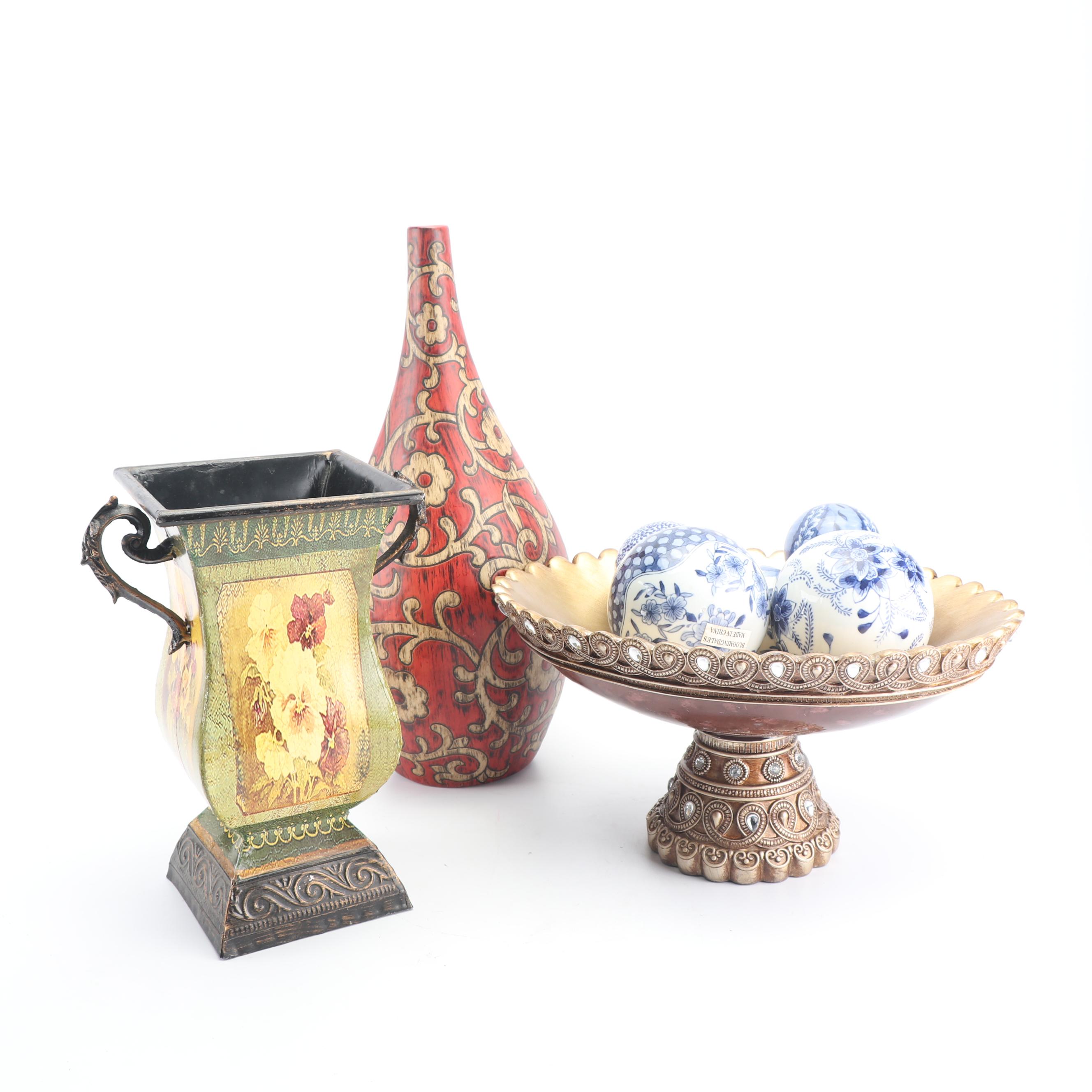 Home Decor Including Porcelain Carpet Balls