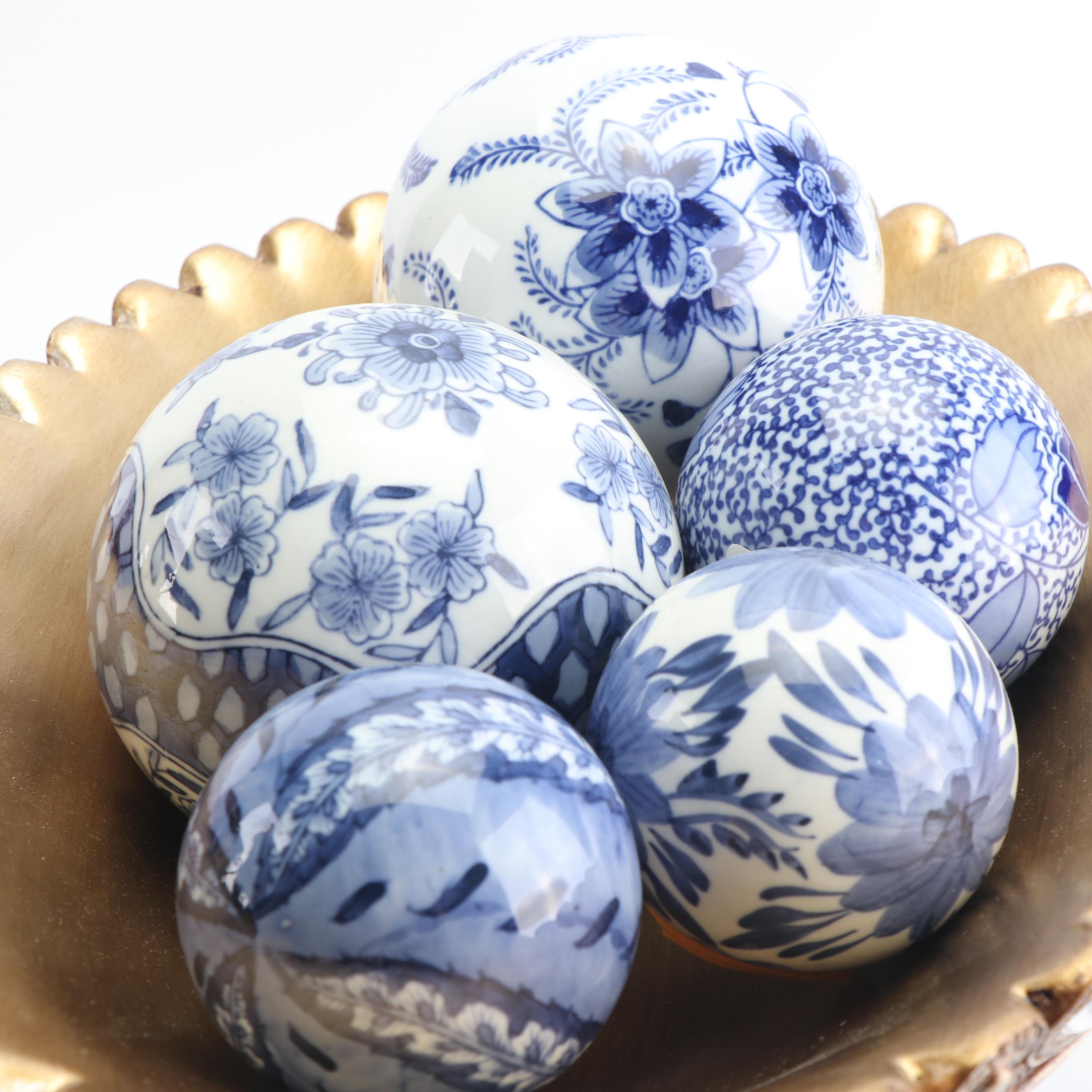 Home Decor Including Porcelain Carpet Balls