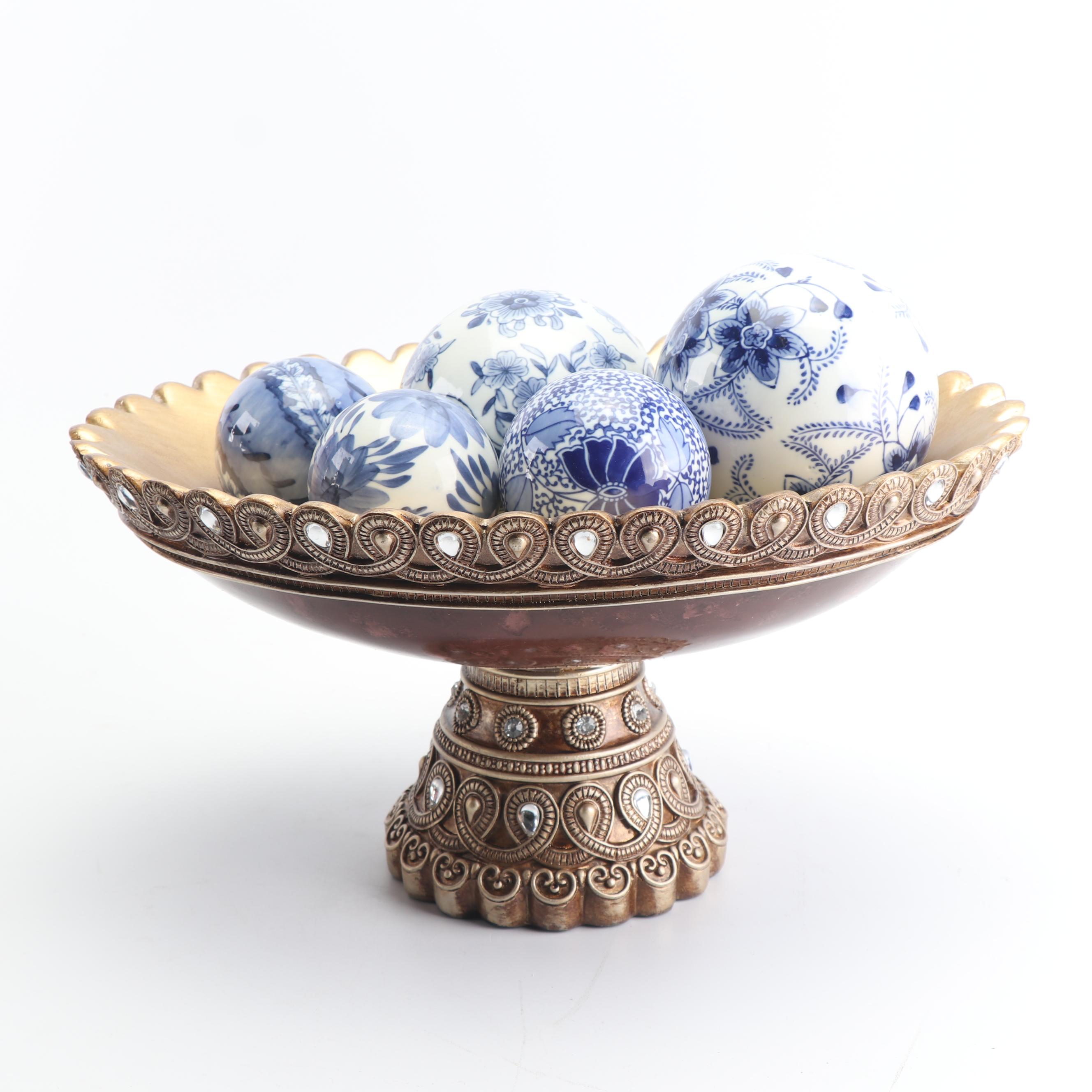 Home Decor Including Porcelain Carpet Balls