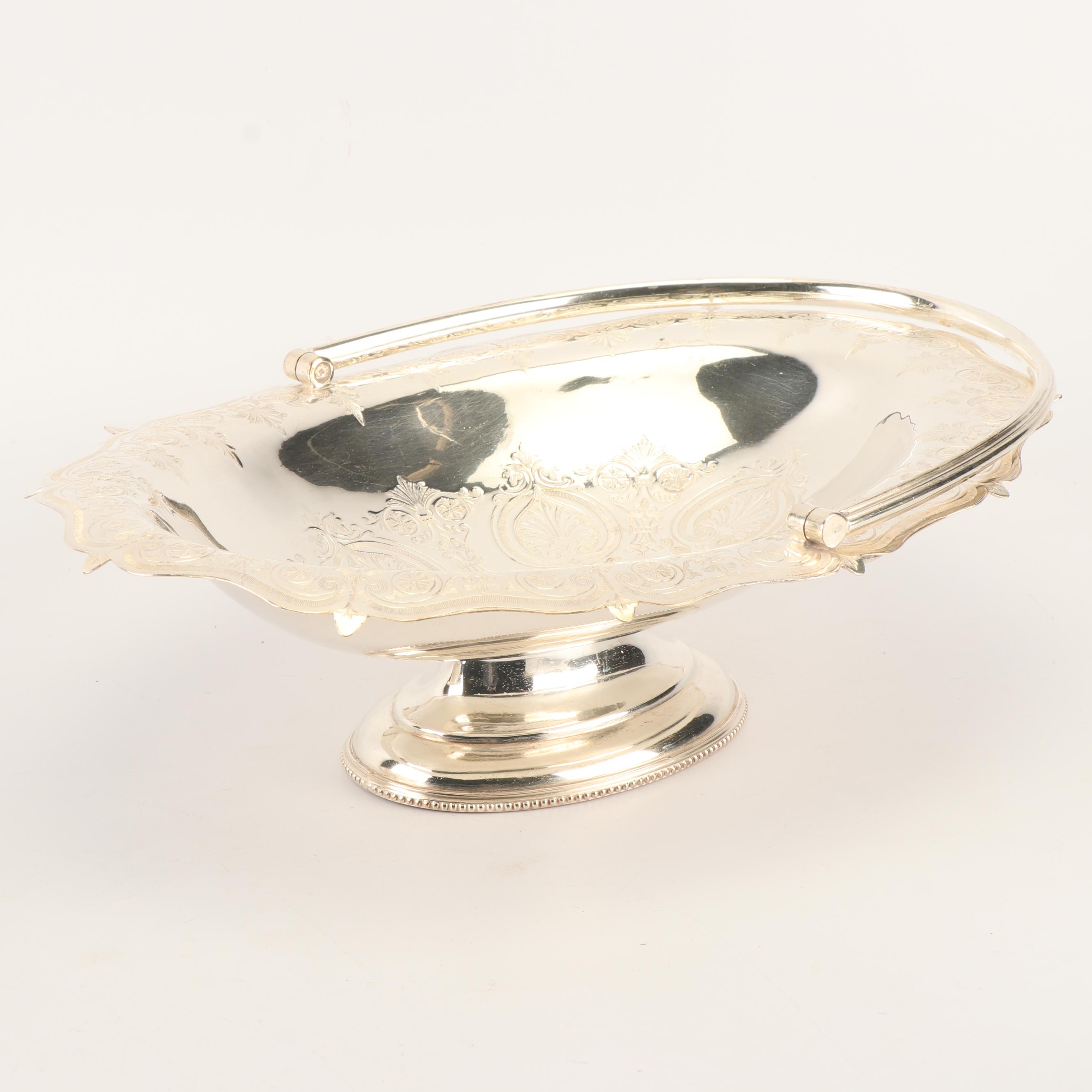 1950 Reed & Barton Vegetable Bowl with Other Silver Plate Serveware