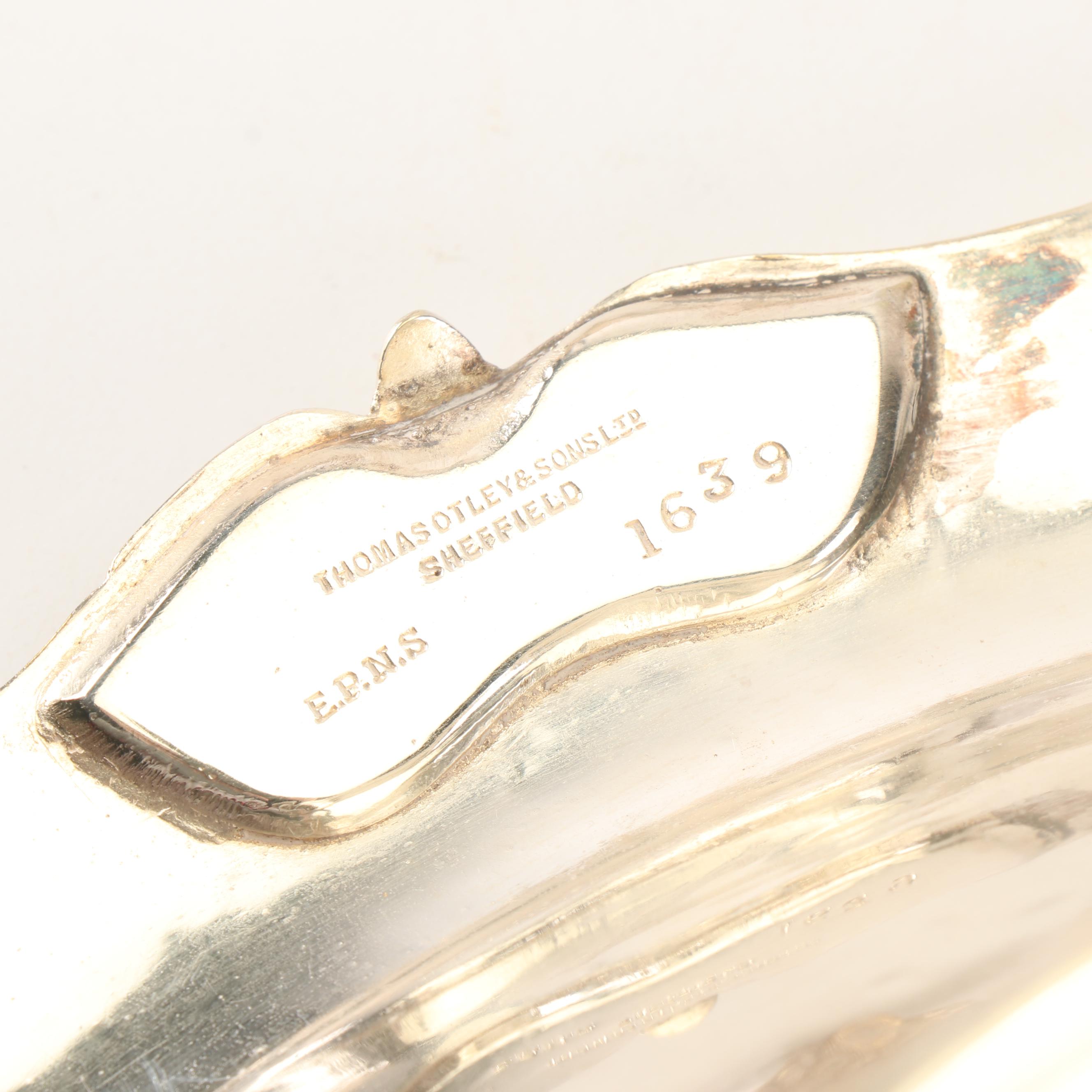 1950 Reed & Barton Vegetable Bowl with Other Silver Plate Serveware