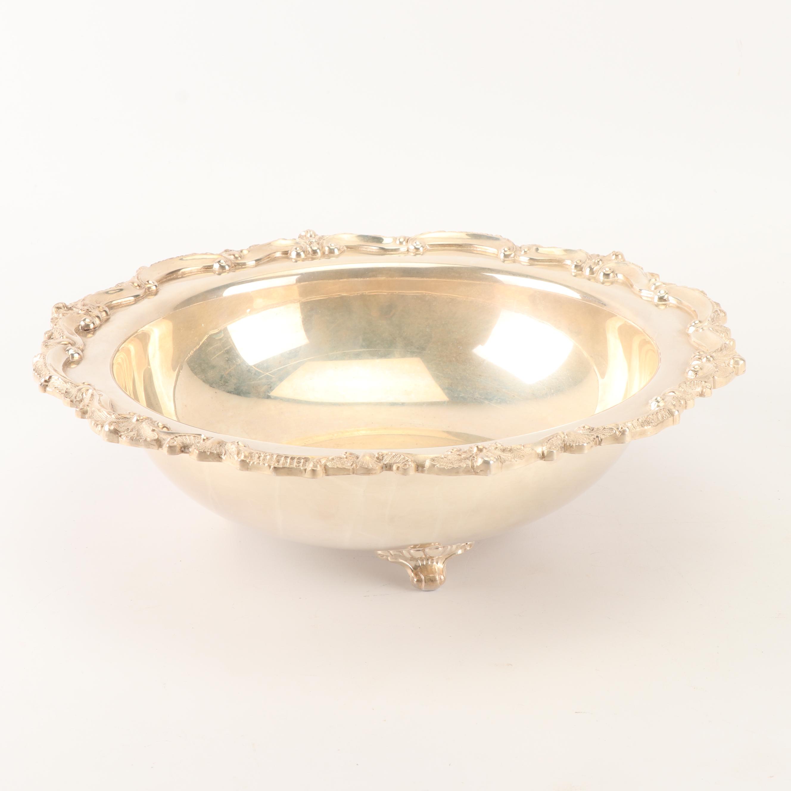 1950 Reed & Barton Vegetable Bowl with Other Silver Plate Serveware