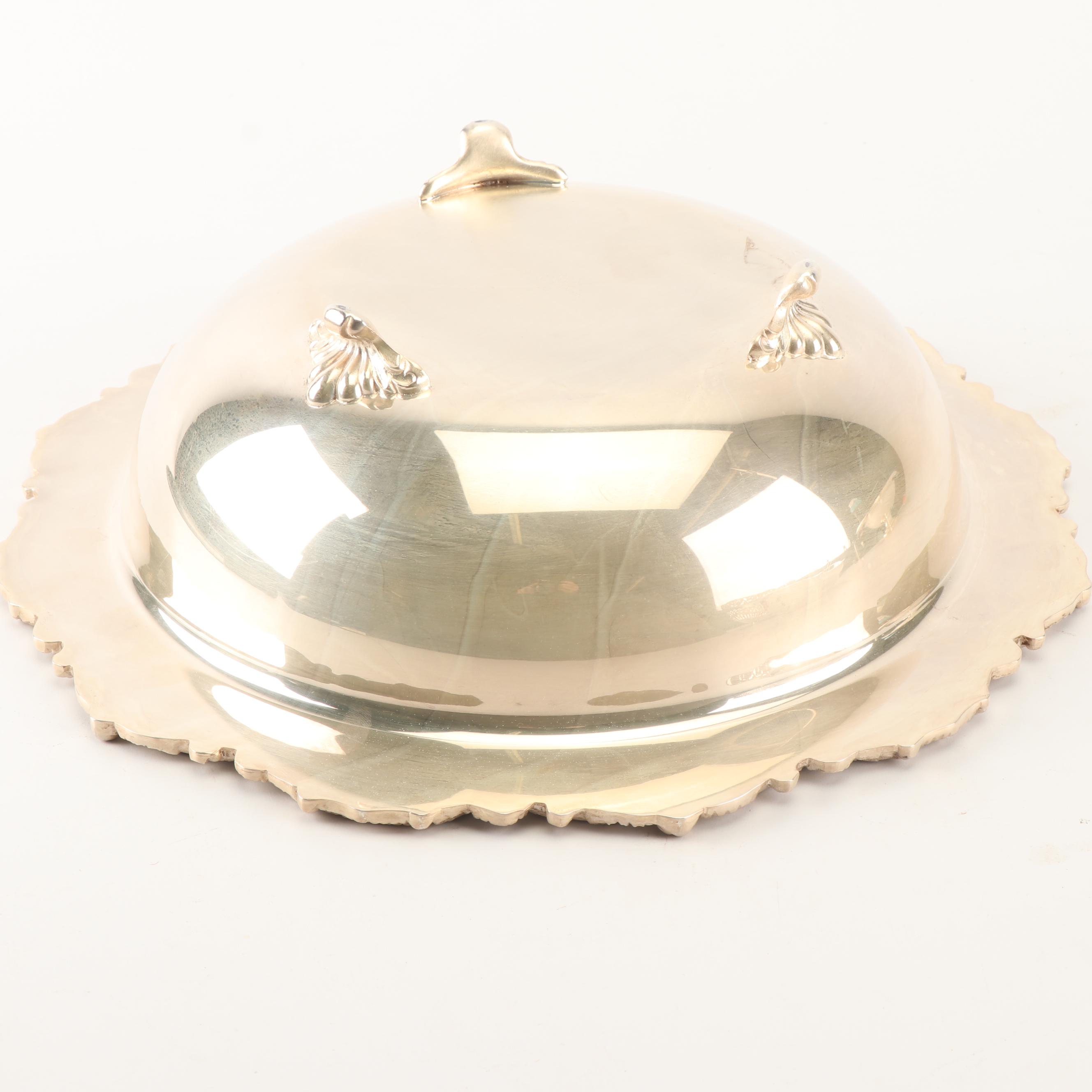 1950 Reed & Barton Vegetable Bowl with Other Silver Plate Serveware