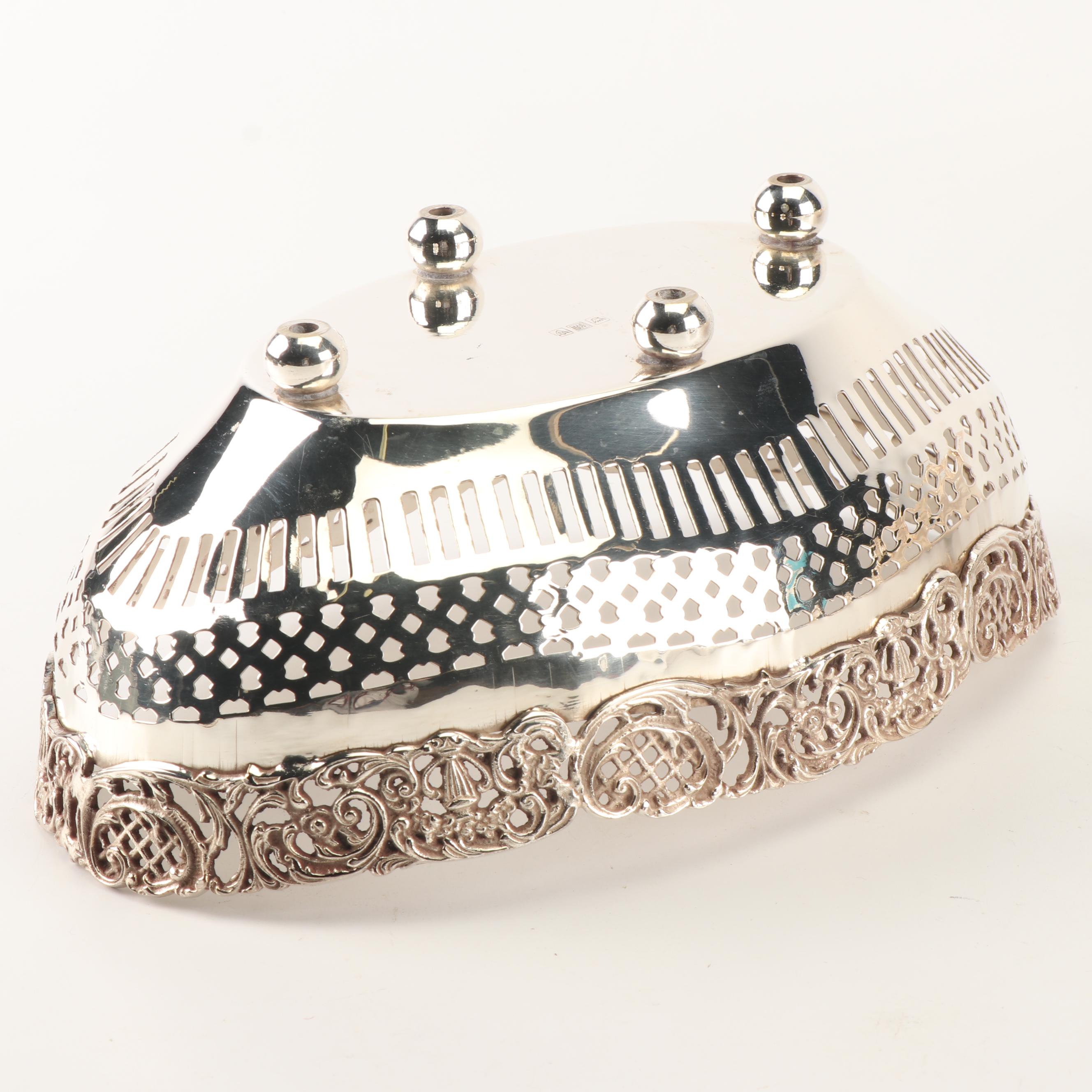 1950 Reed & Barton Vegetable Bowl with Other Silver Plate Serveware