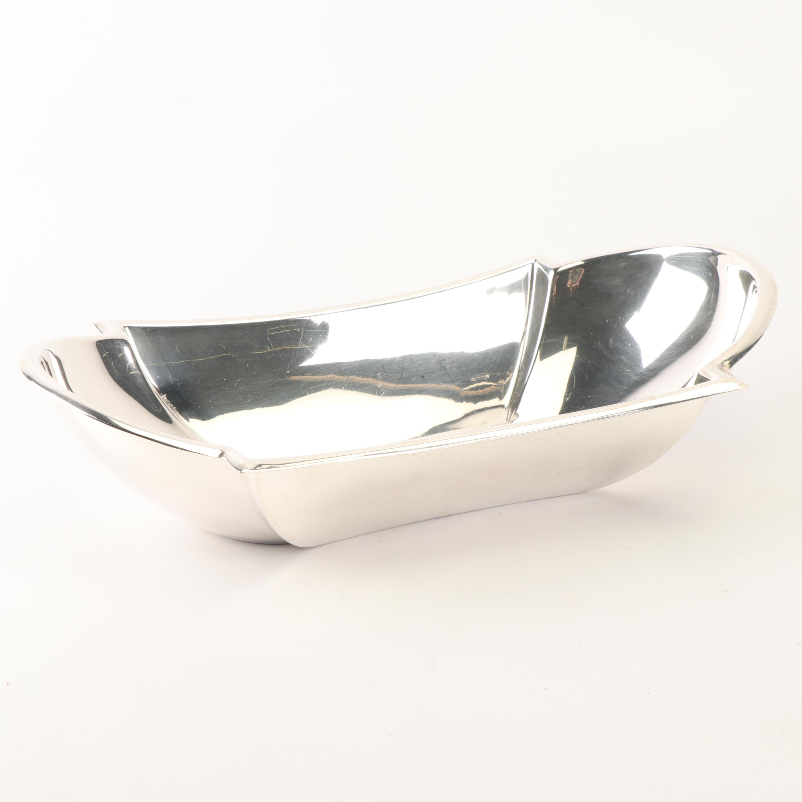 1950 Reed & Barton Vegetable Bowl with Other Silver Plate Serveware