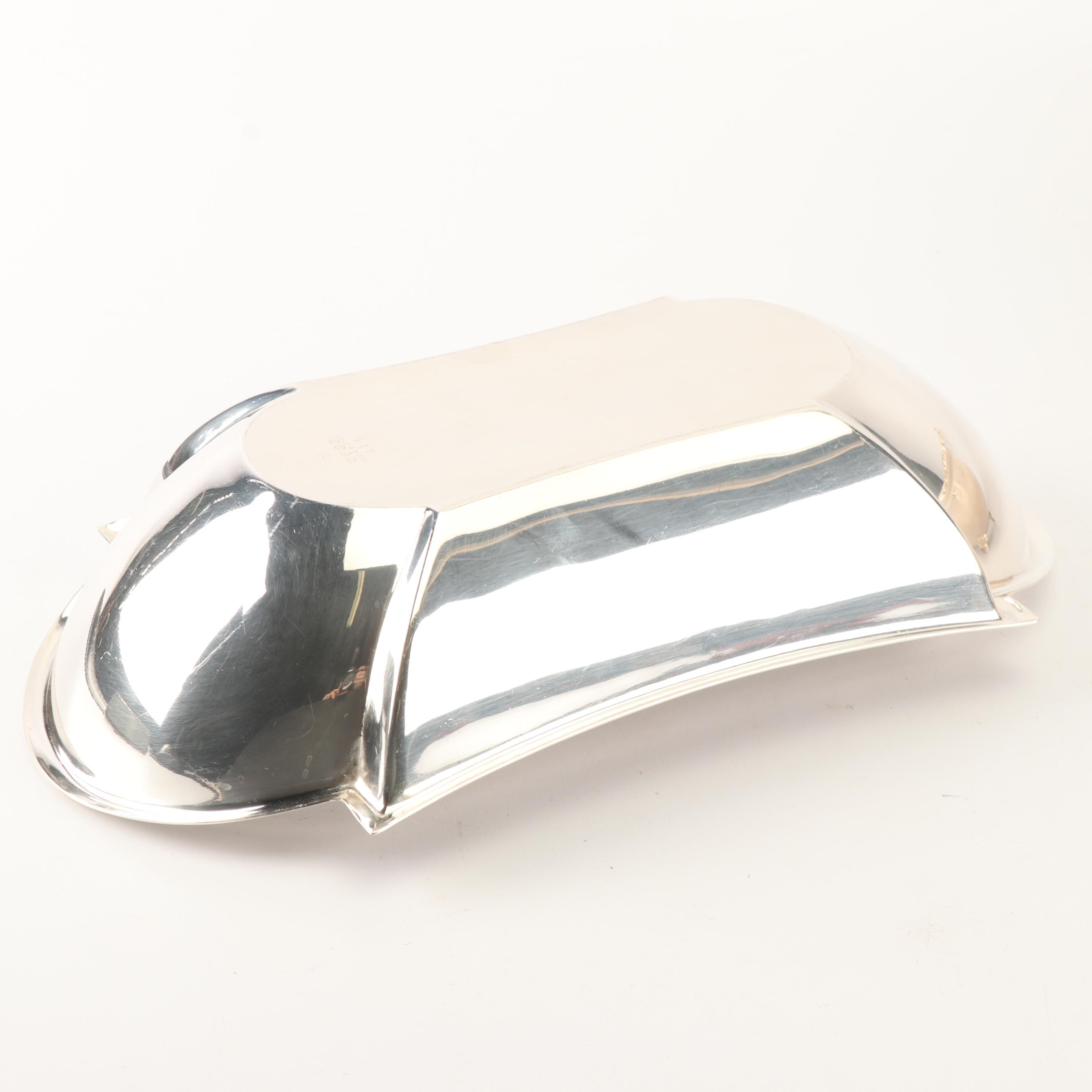 1950 Reed & Barton Vegetable Bowl with Other Silver Plate Serveware