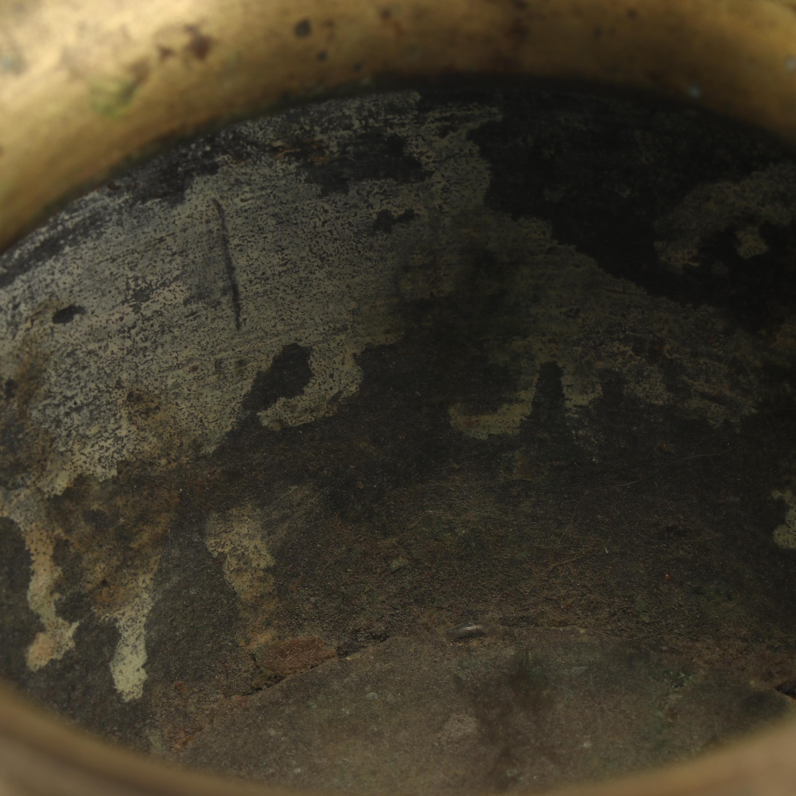 Cloisonné Brass Footed Bowl