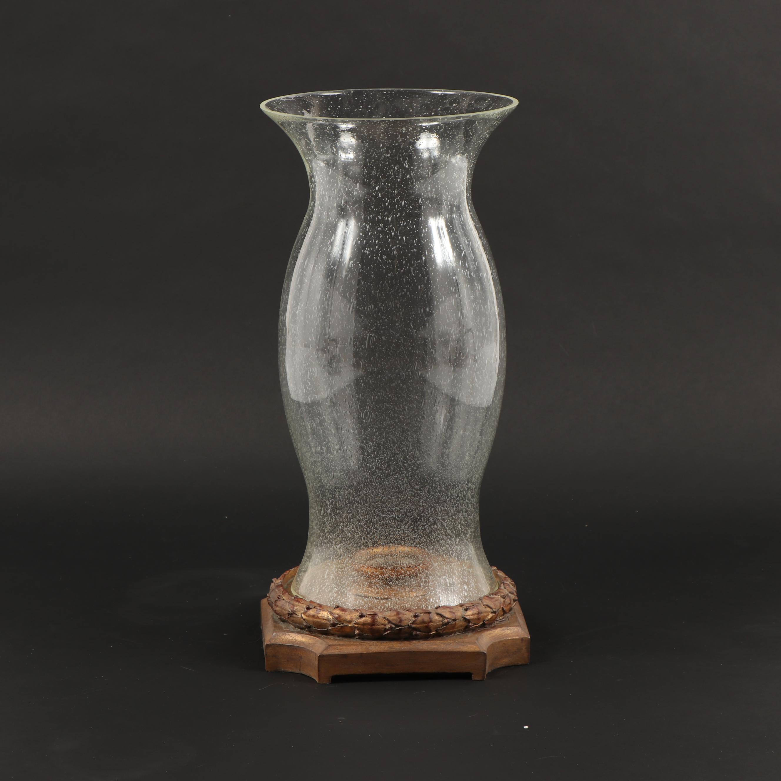 Contemporary Decorative Glass Hurricane Candleholder