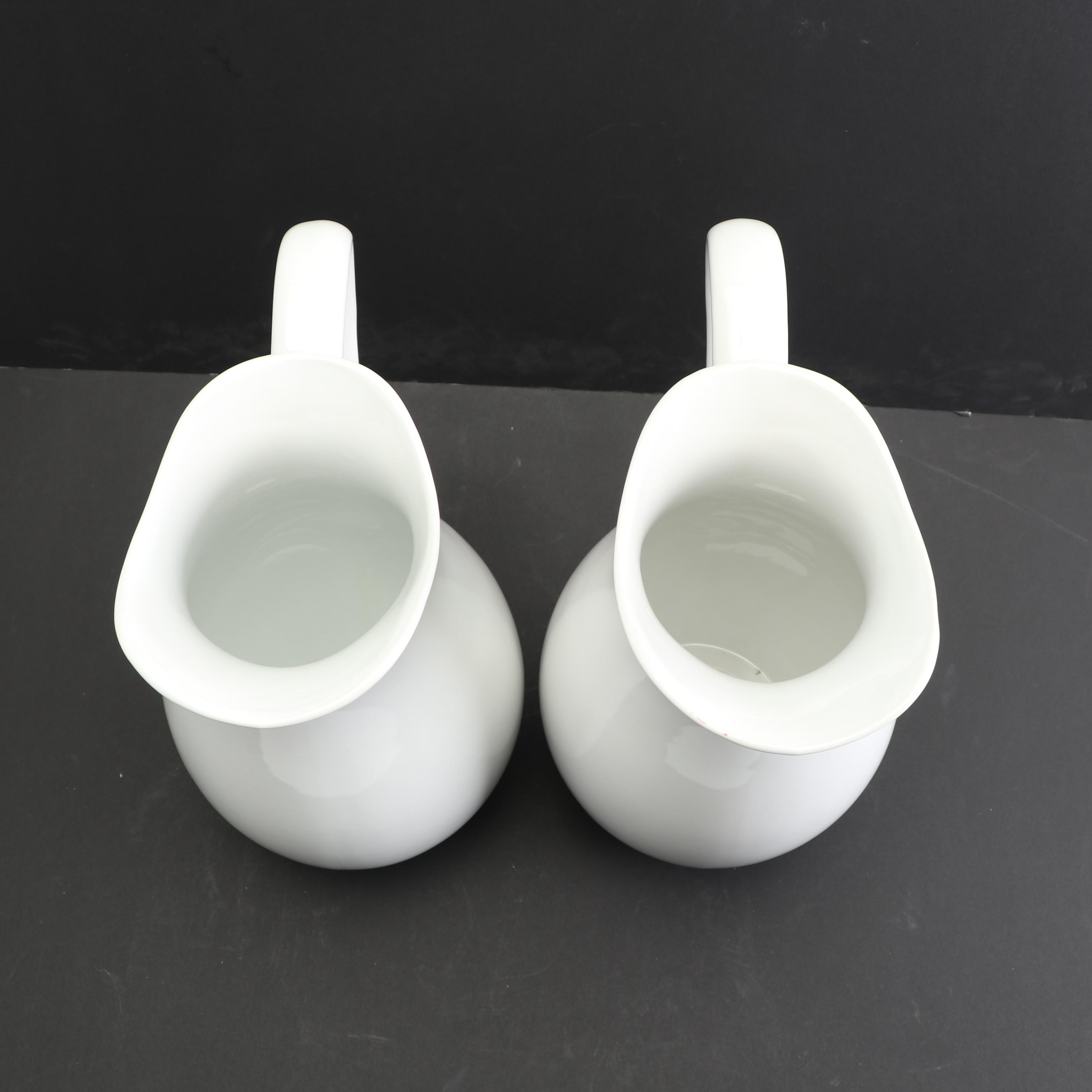 Contemporary White Porcelain Serveware featuring Threshold
