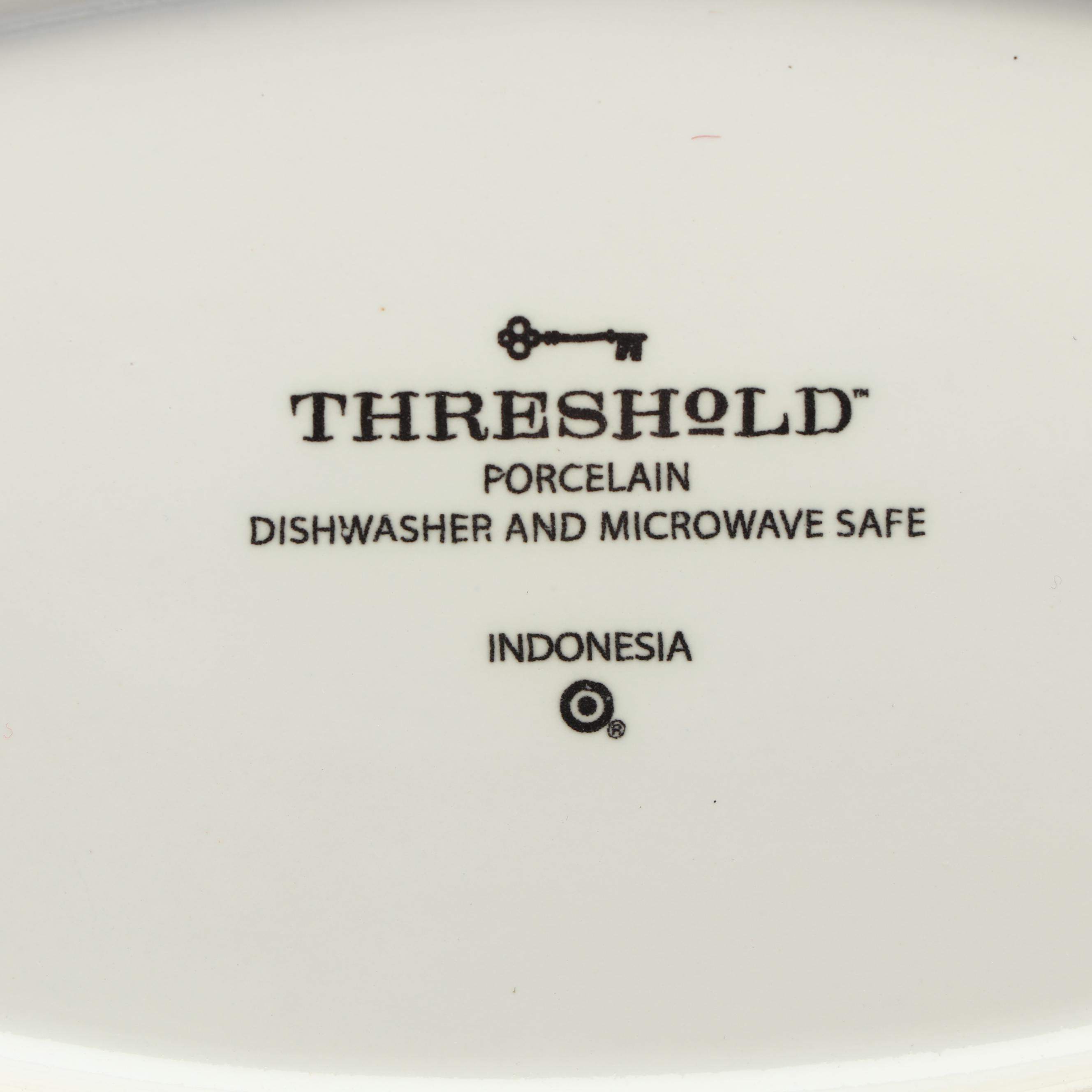 Contemporary White Porcelain Serveware featuring Threshold