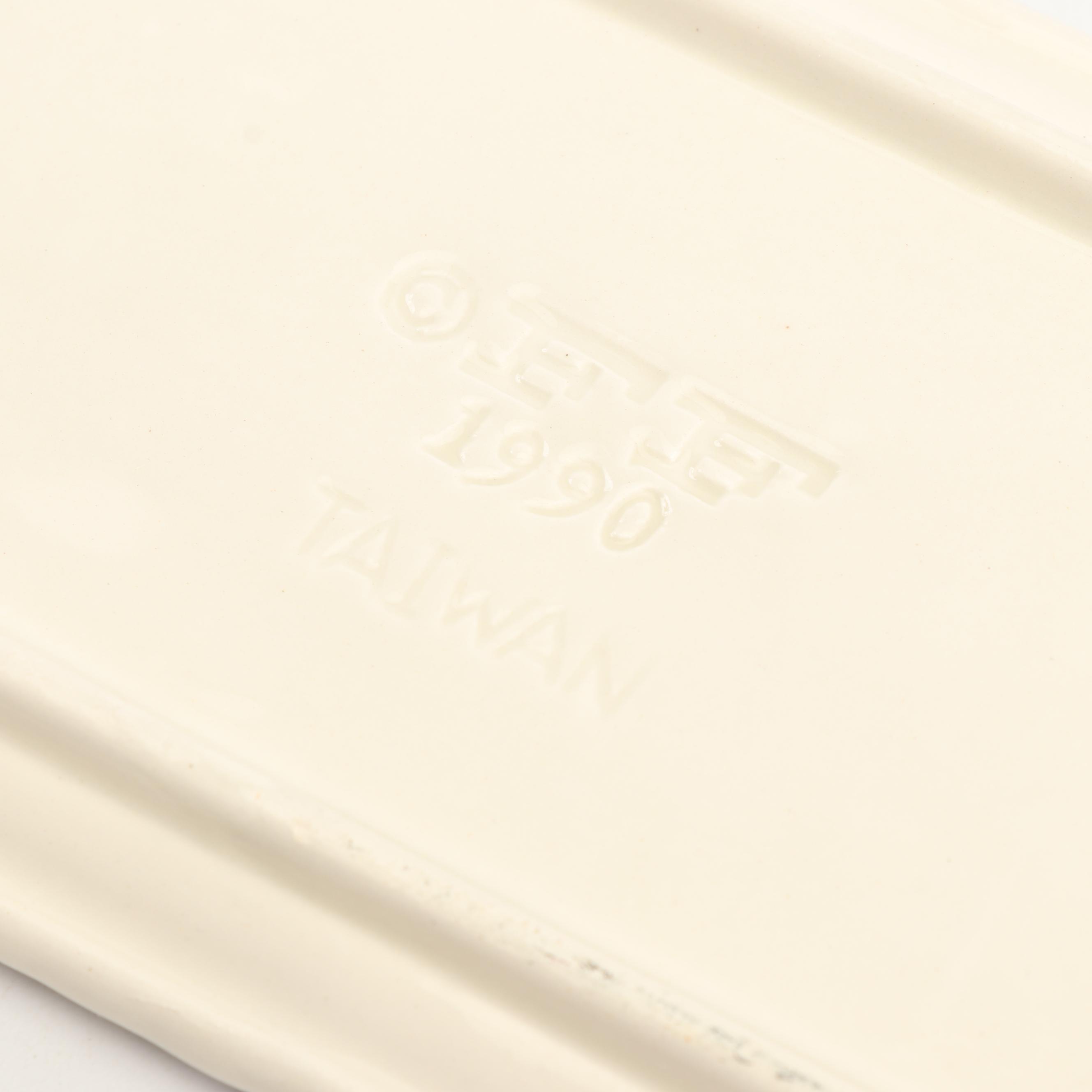 Fitz & Floyd "Thanksgiving Banquet" Jugs, Butter Dish, And Salt Shakers