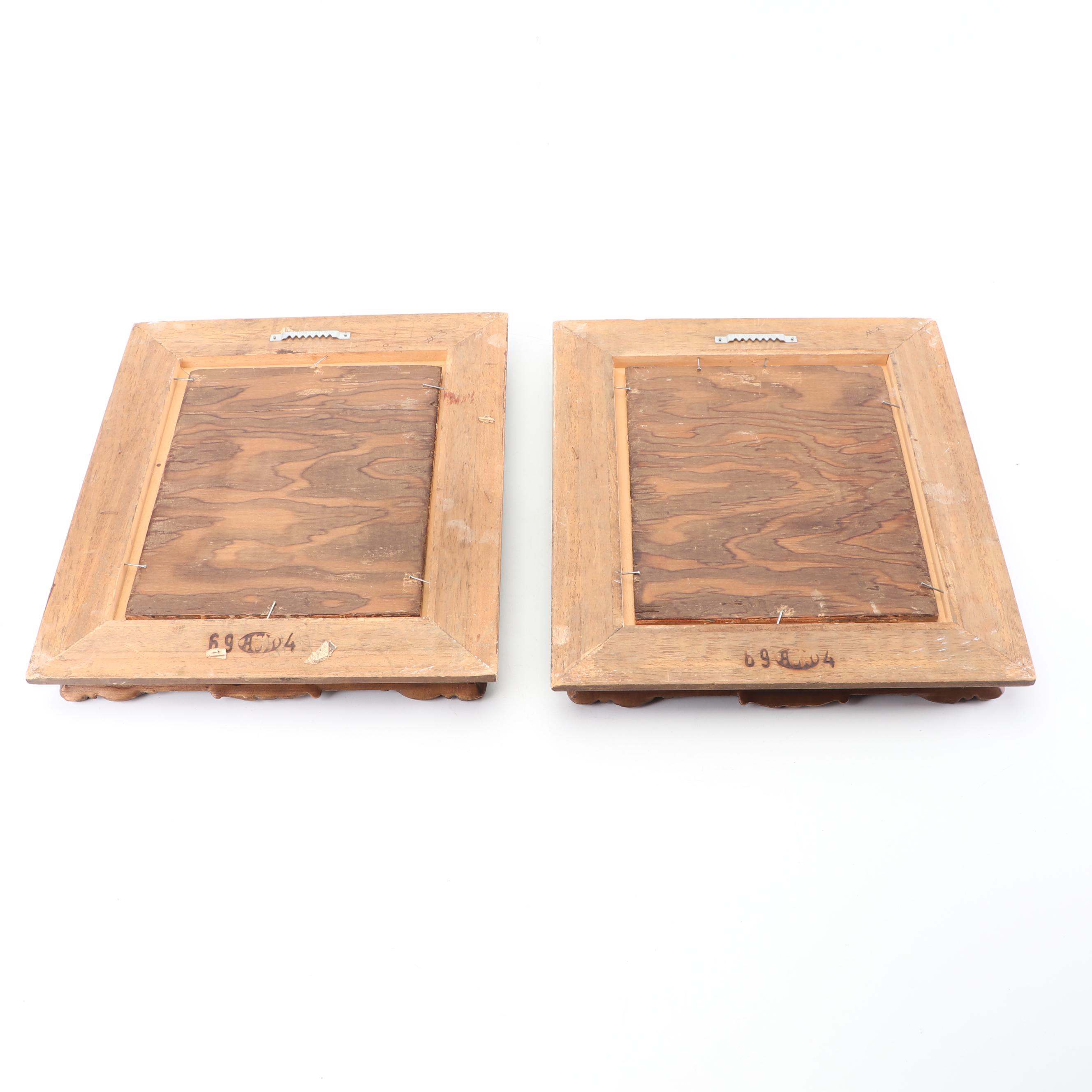 19th Century Oil Paintings of Flower Vendors