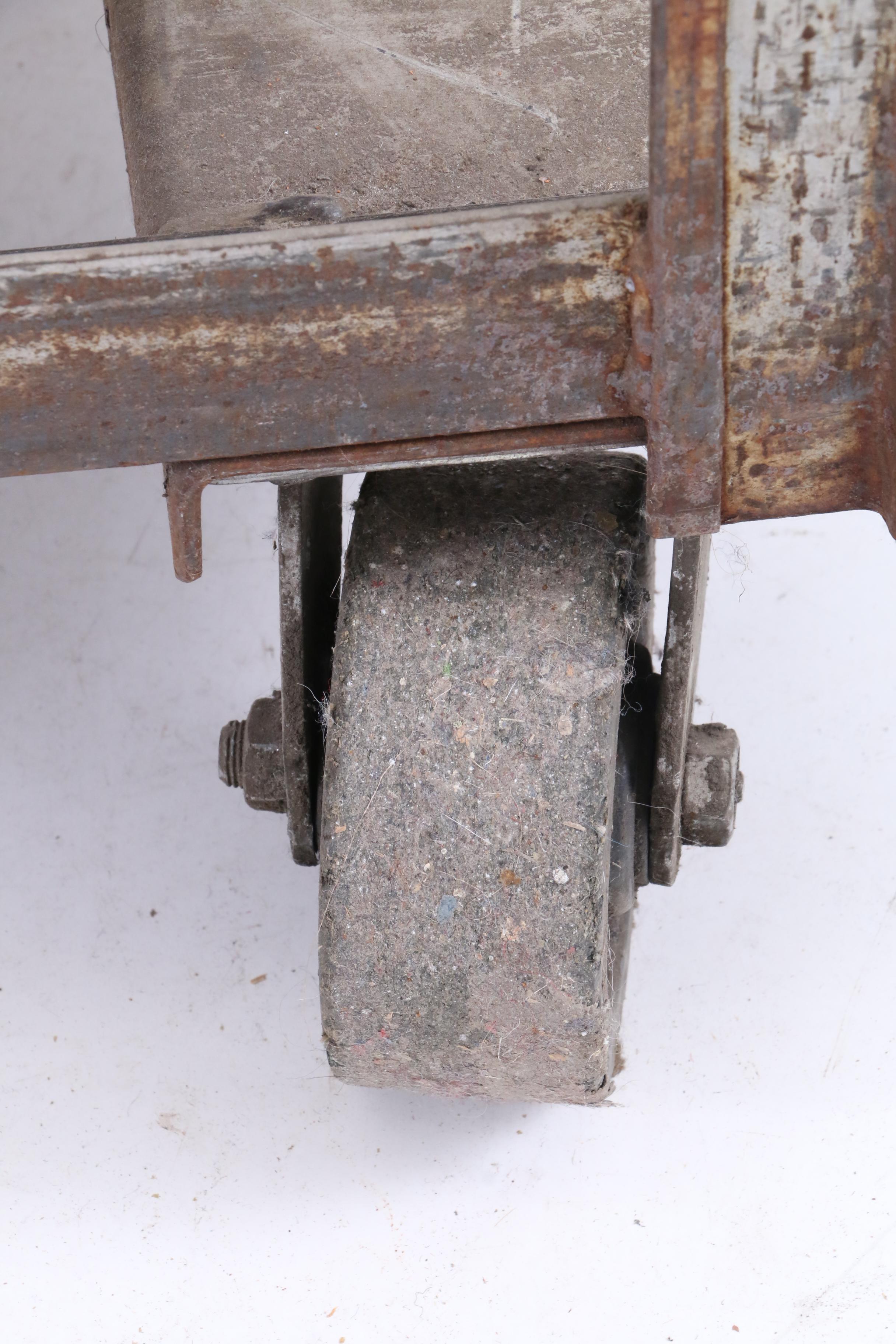 Vintage Industrial Rolling Bread Carts