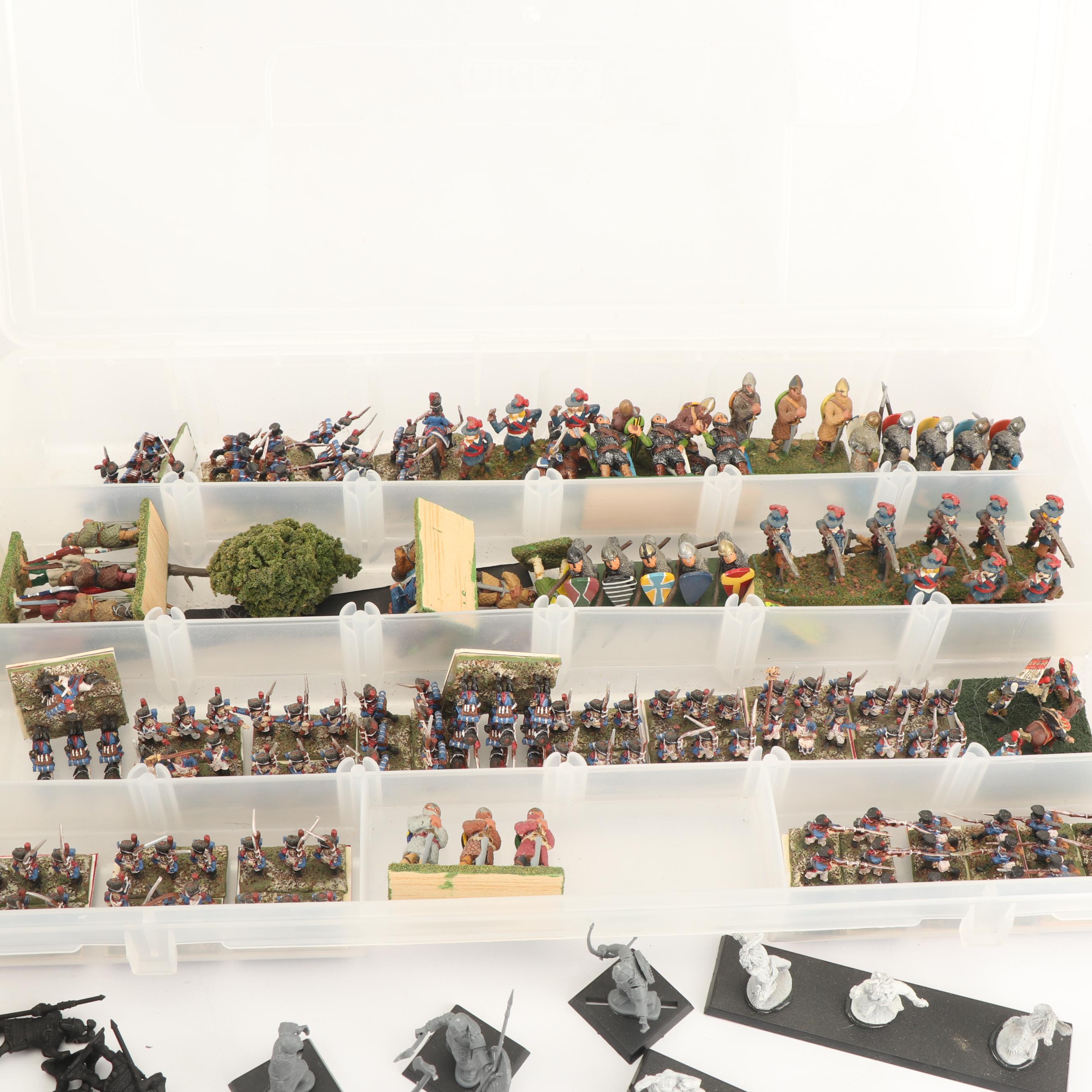 Miniature Painted Soldiers with Hobby Supplies