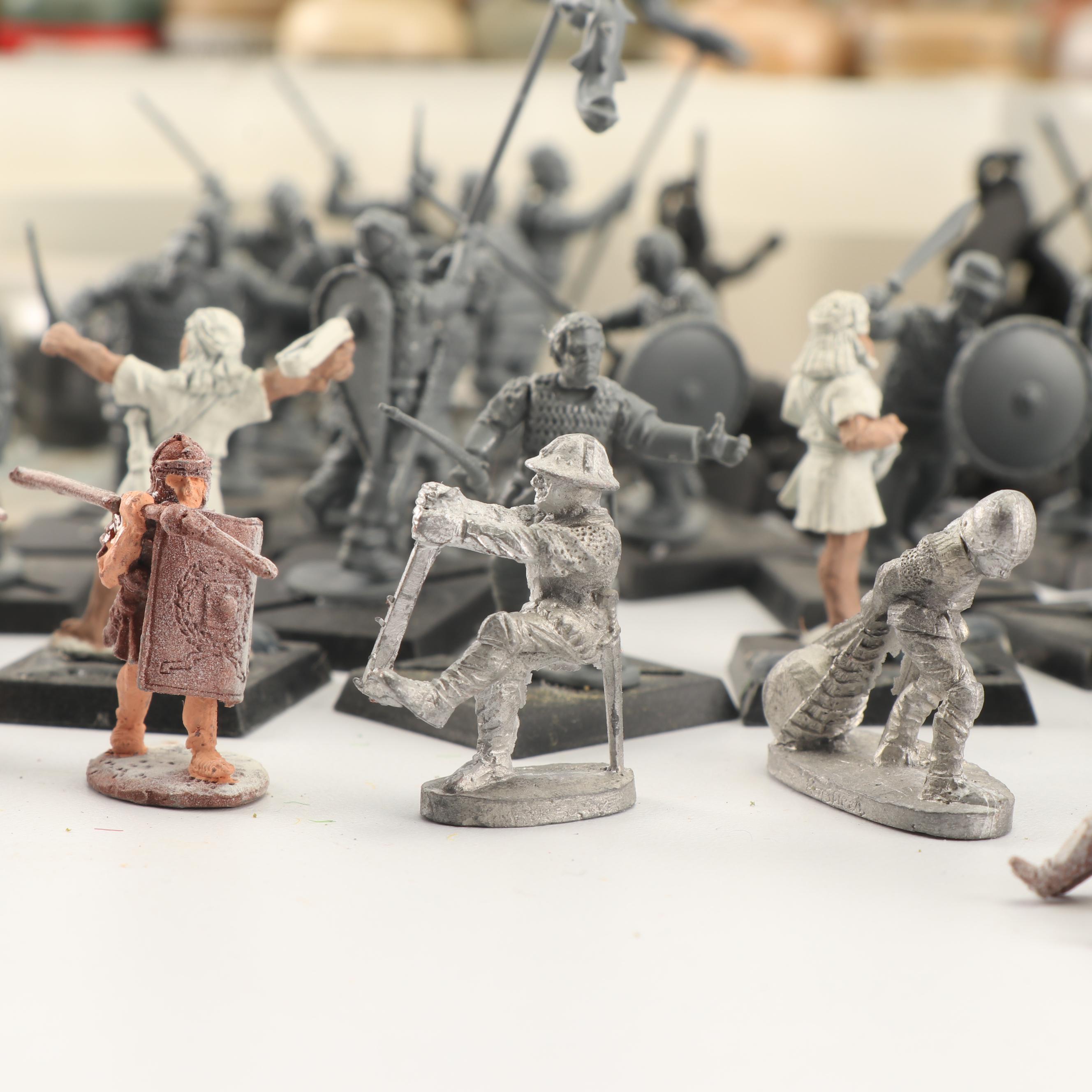 Miniature Painted Soldiers with Hobby Supplies