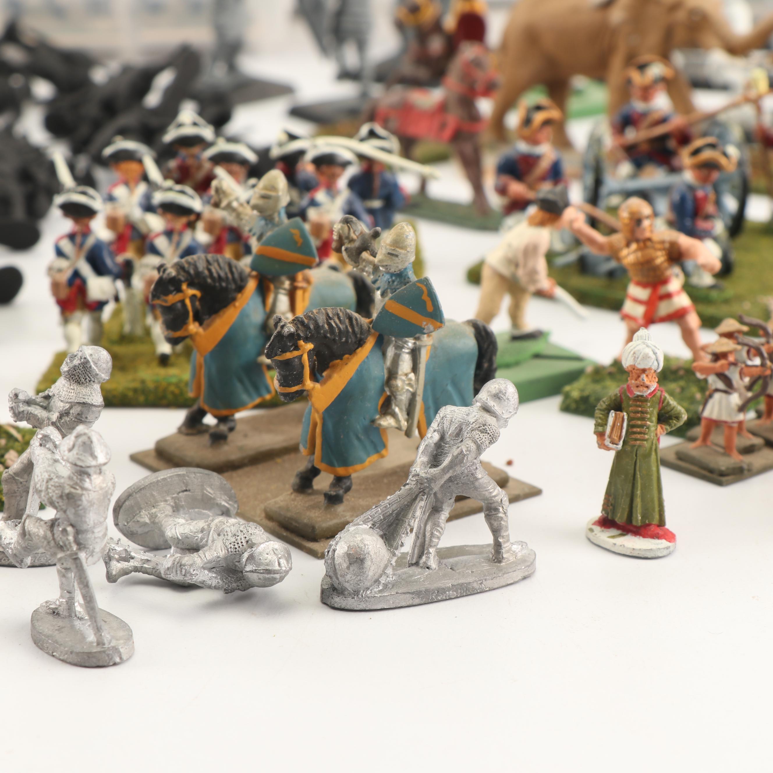 Miniature Painted Soldiers with Hobby Supplies