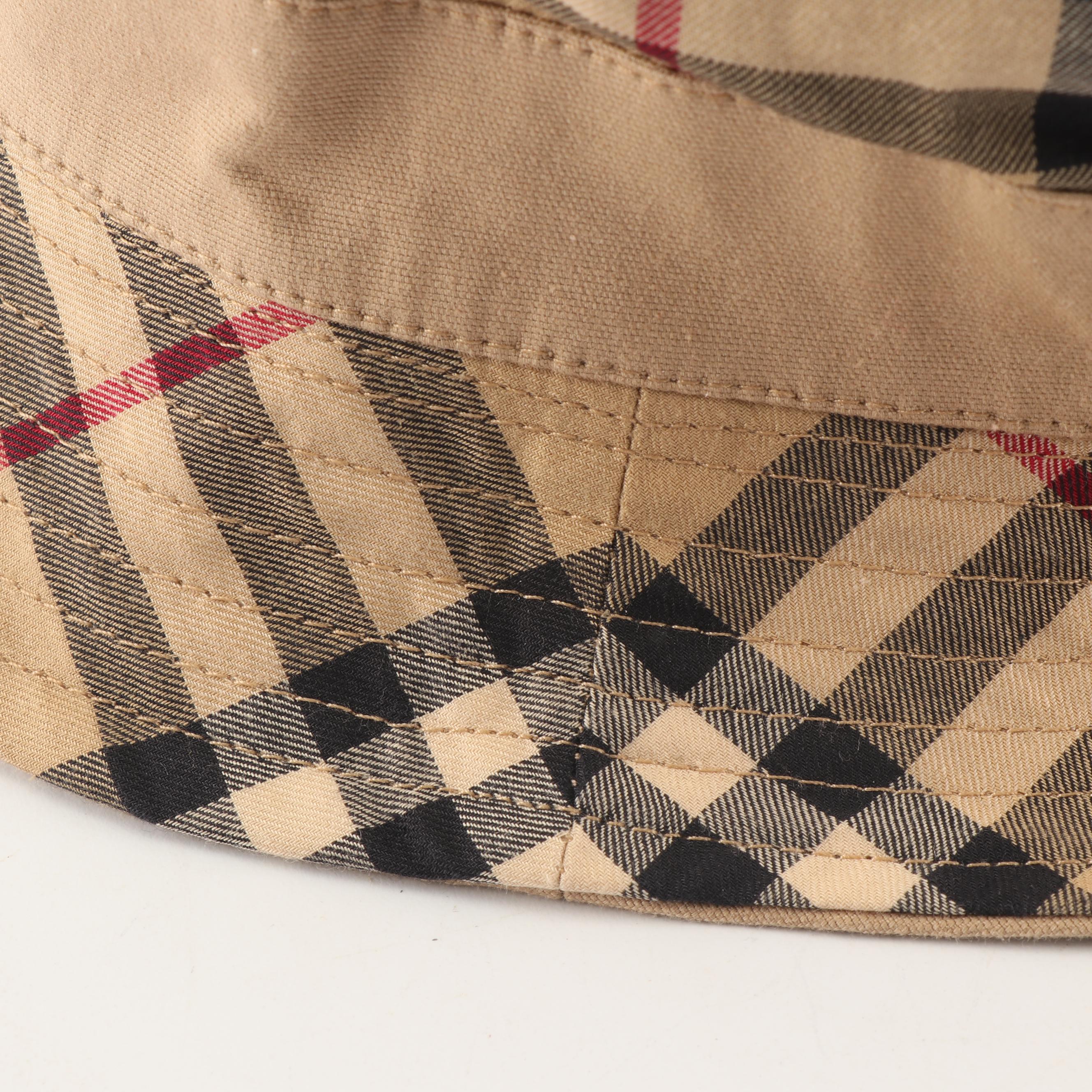 Burberry “Nova Check” Bucket Hat