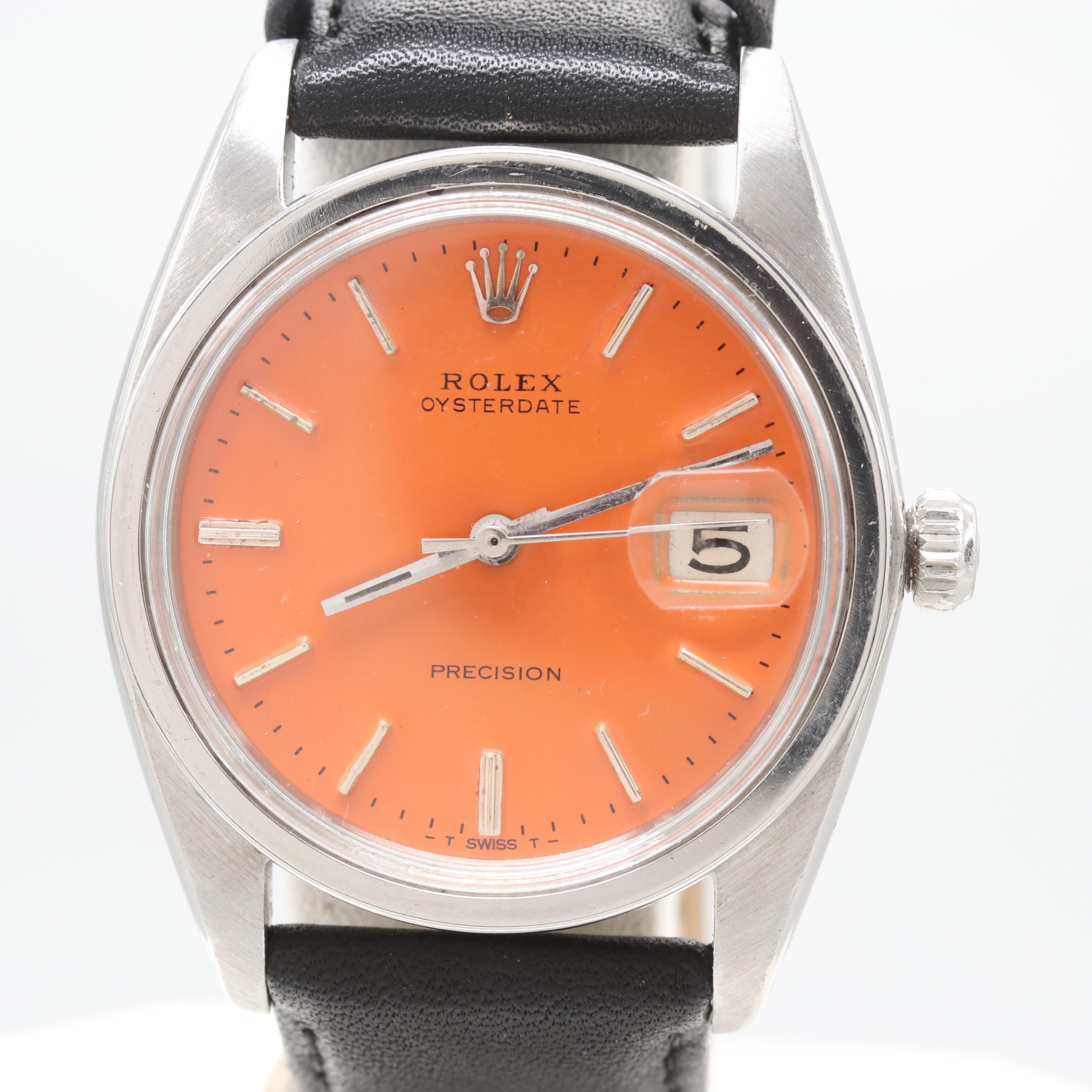 1964 Rolex OysterDate Model 6694 Stem Wind Watch