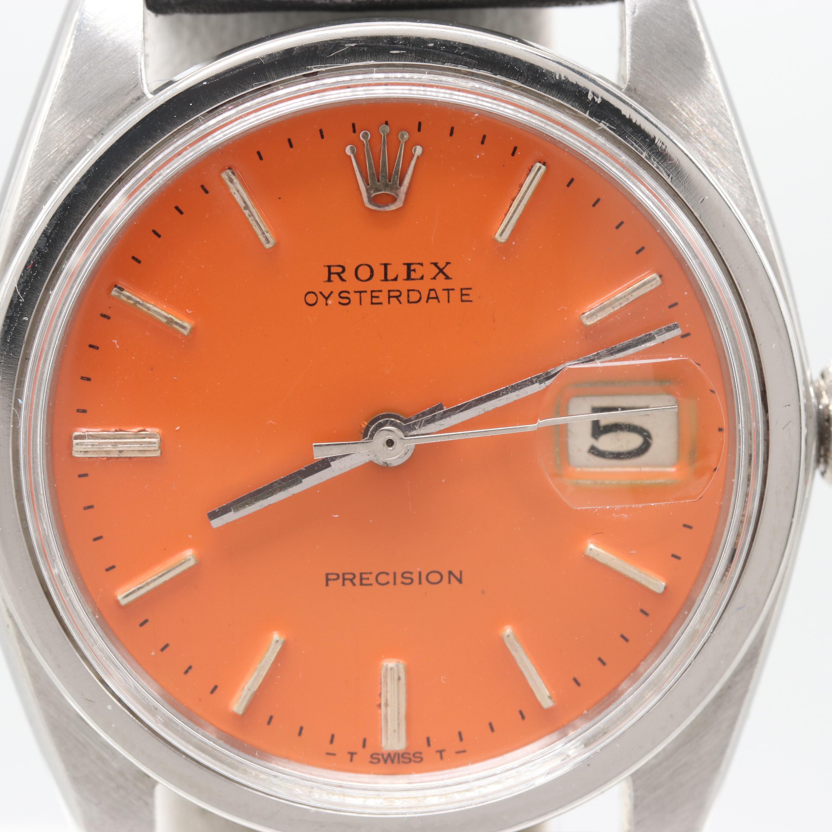 1964 Rolex OysterDate Model 6694 Stem Wind Watch