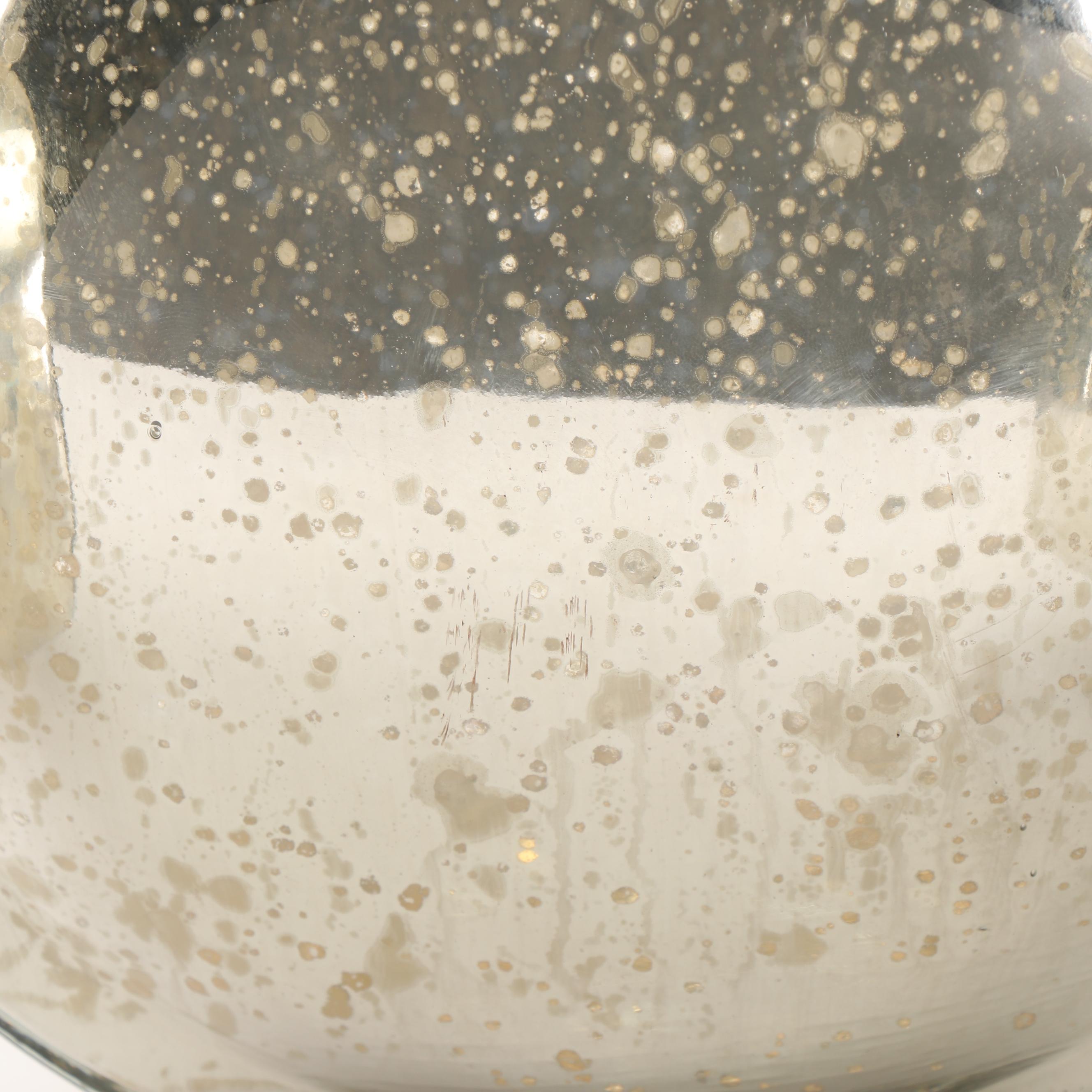 Mercury Glass Style Decorative Bottles