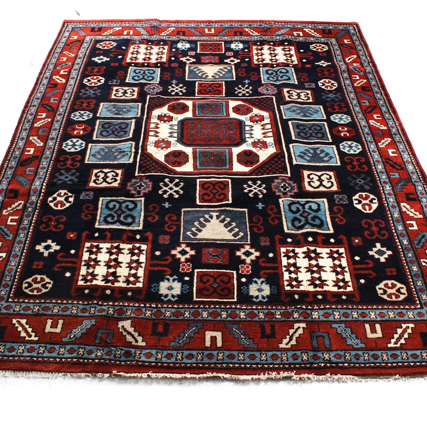 Hand-Knotted Indo-Caucasian Room Size Rug