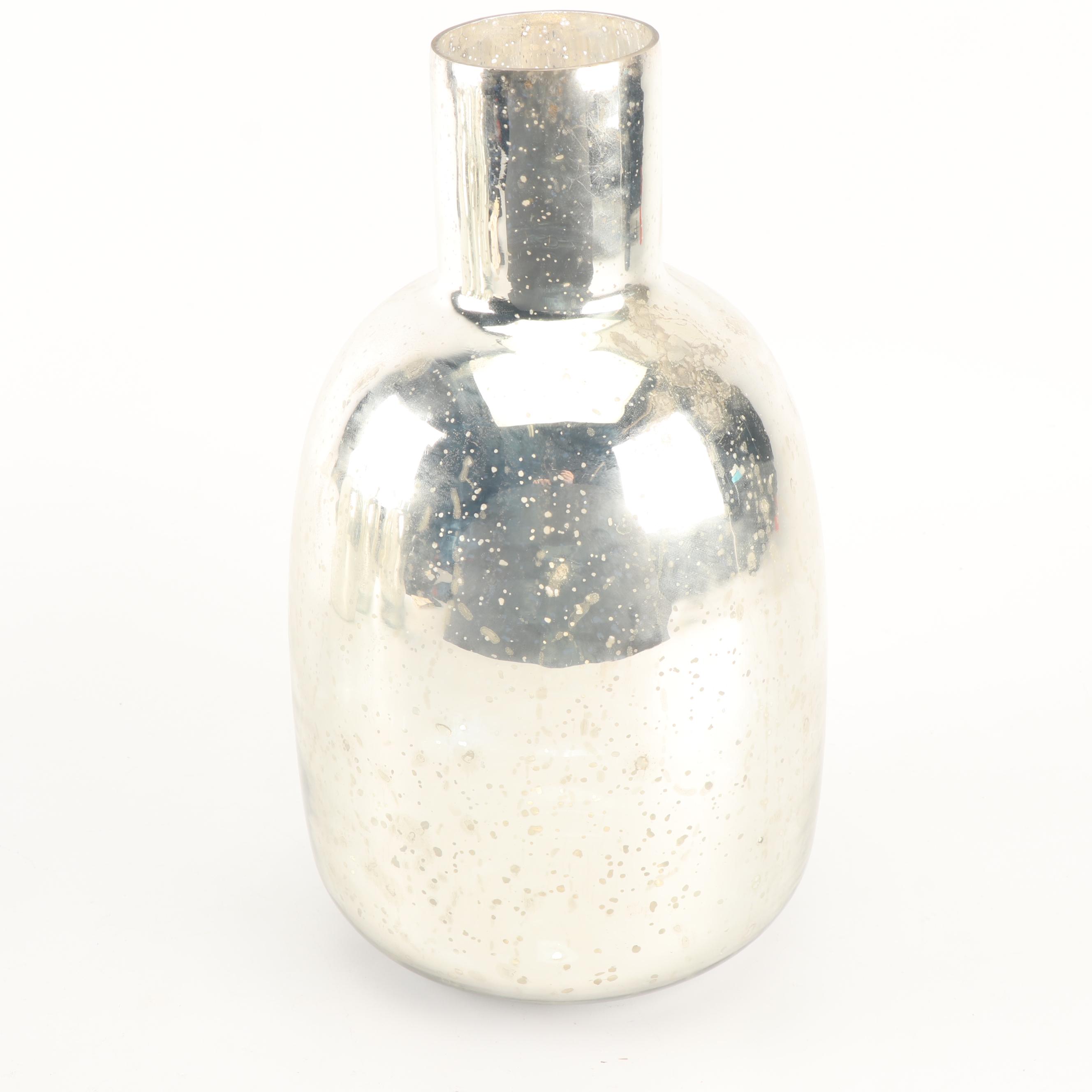 Mercury Glass Style Vases